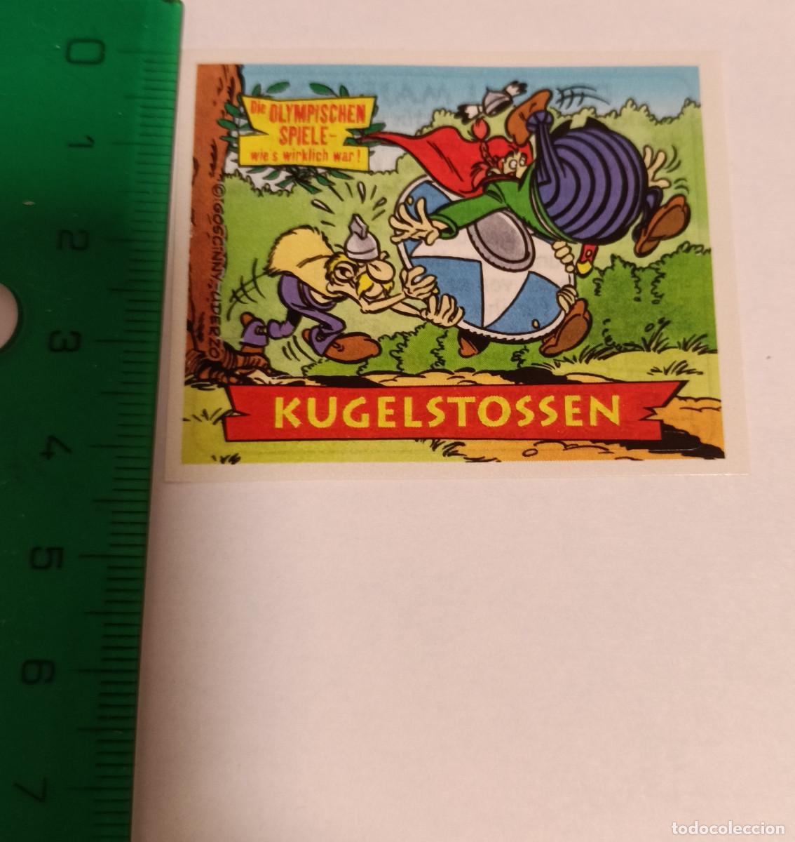 Coleccionismo Cromos antiguos: ferrero estampa sticker cromo nutella asterix escena estampita alemania aleman jefe galo