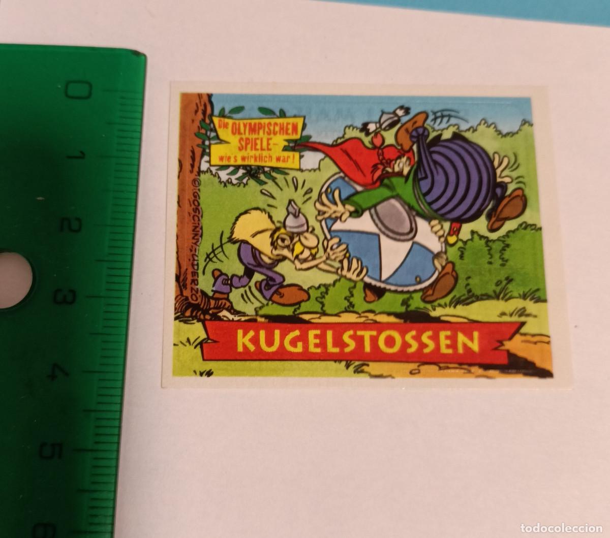 Coleccionismo Cromos antiguos: ferrero estampa sticker cromo nutella asterix escena estampita alemania aleman jefe galo