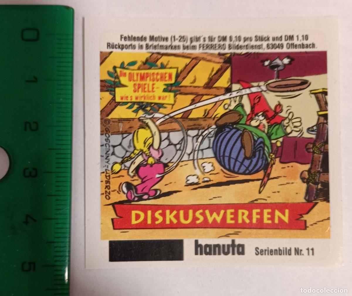 Coleccionismo Cromos antiguos: ferrero estampa sticker cromo nutella asterix escena estampita alemania aleman jefe galo