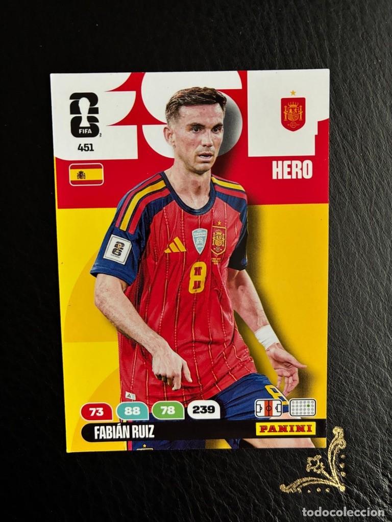 Coleccionismo Cromos antiguos: 451 FABIAN RUIZ SPAIN ESPA&Ntilde;A FIFA WORLD CUP ADRENALYN MUNDIAL 2026 26 PANINI