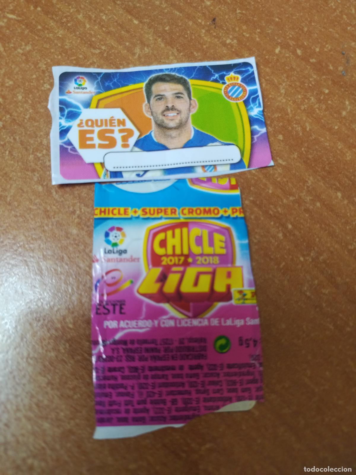 Coleccionismo Cromos antiguos: CROMO CHICLES LIGA ESTE 2017/2018 &iquest;QUIEN ES ? ( ESPA&Ntilde;OL )
