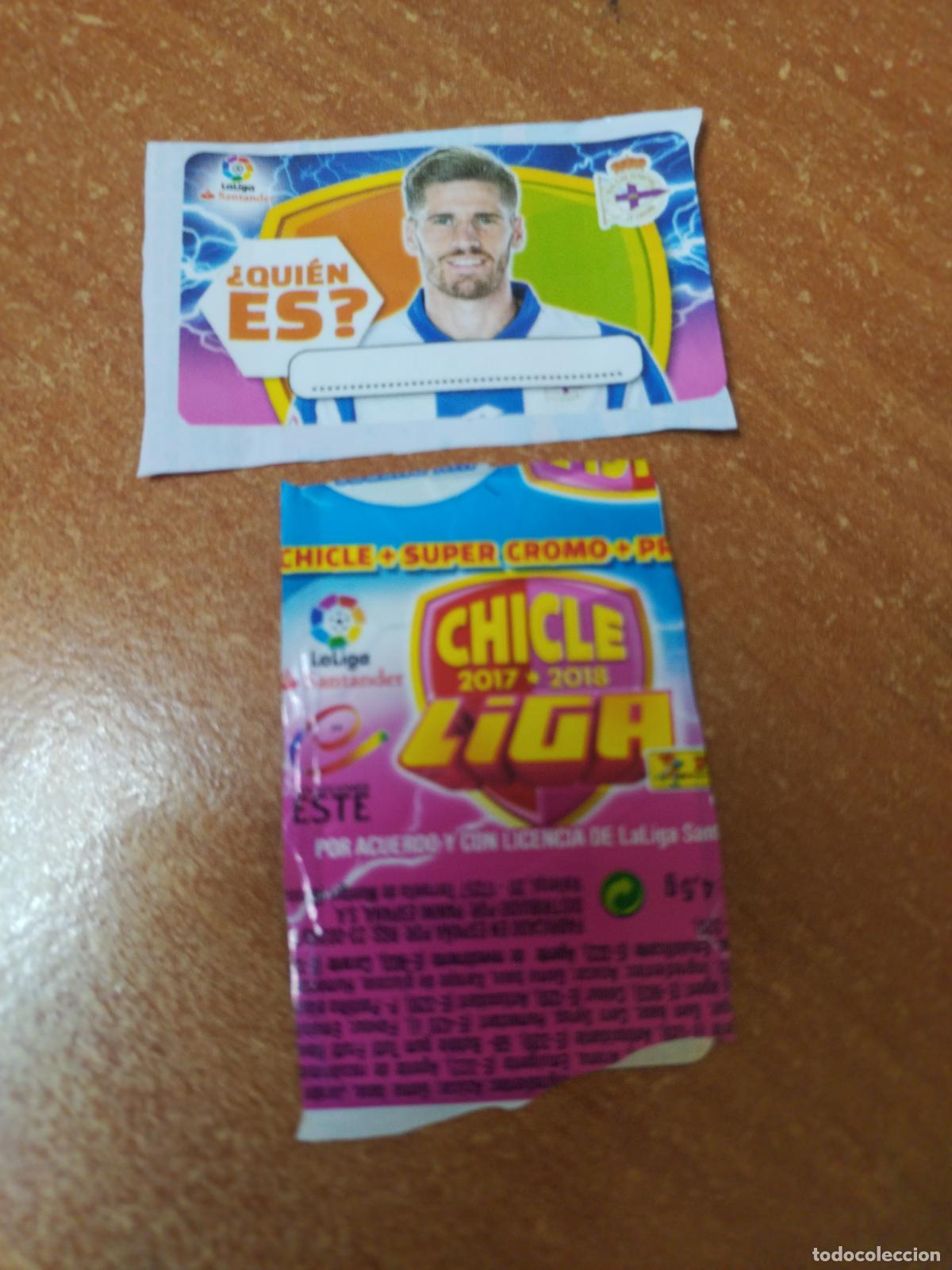 Coleccionismo Cromos antiguos: CROMO CHICLES LIGA ESTE 2017/2018 &iquest;QUIEN ES ? ( DEPORTIVO DE LA CORU&Ntilde;A )