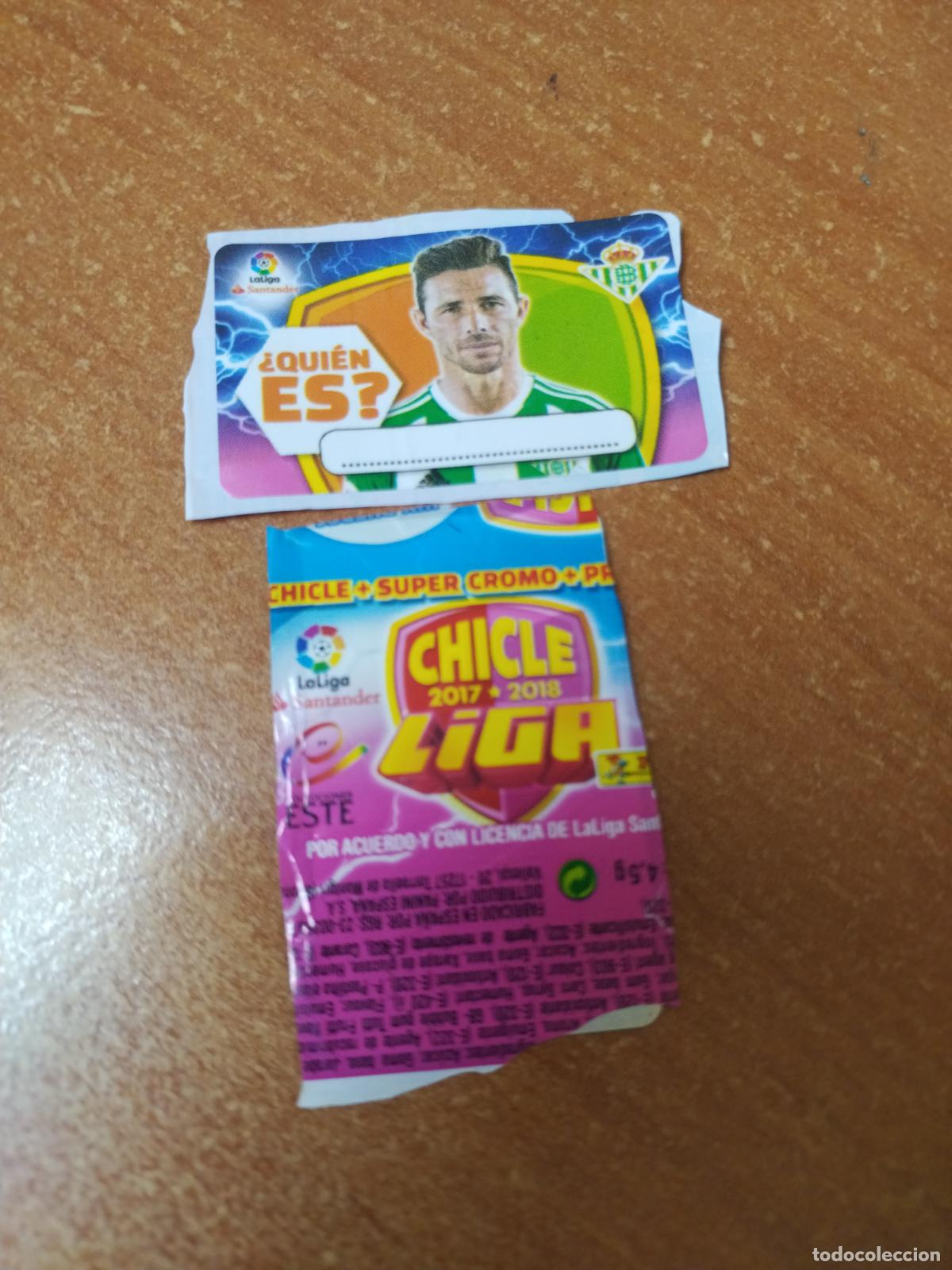 Coleccionismo Cromos antiguos: CROMO CHICLES LIGA ESTE 2017/2018 &iquest;QUIEN ES ? ( BETIS )