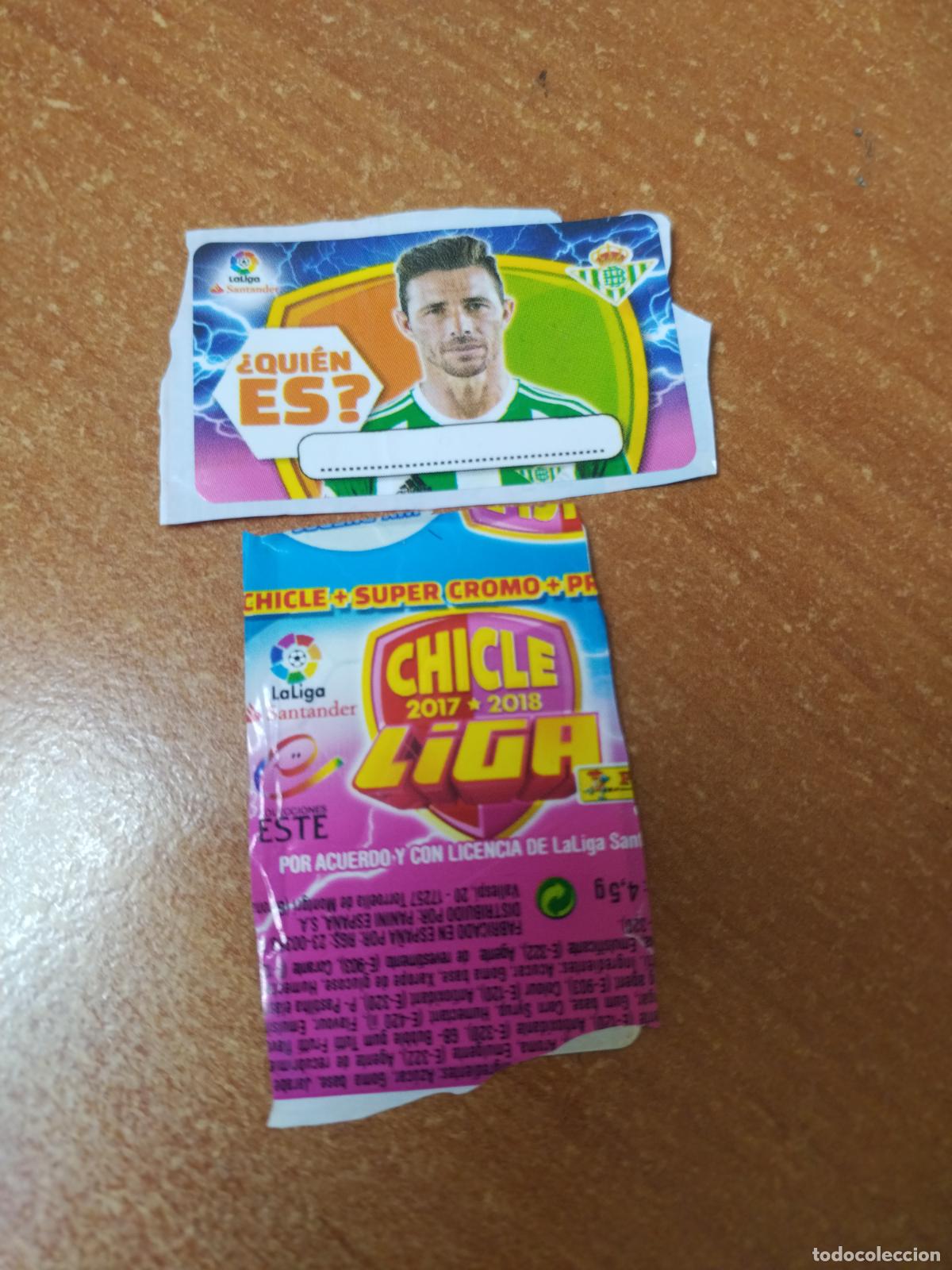 Coleccionismo Cromos antiguos: CROMO CHICLES LIGA ESTE 2017/2018 &iquest;QUIEN ES ? ( BETIS )