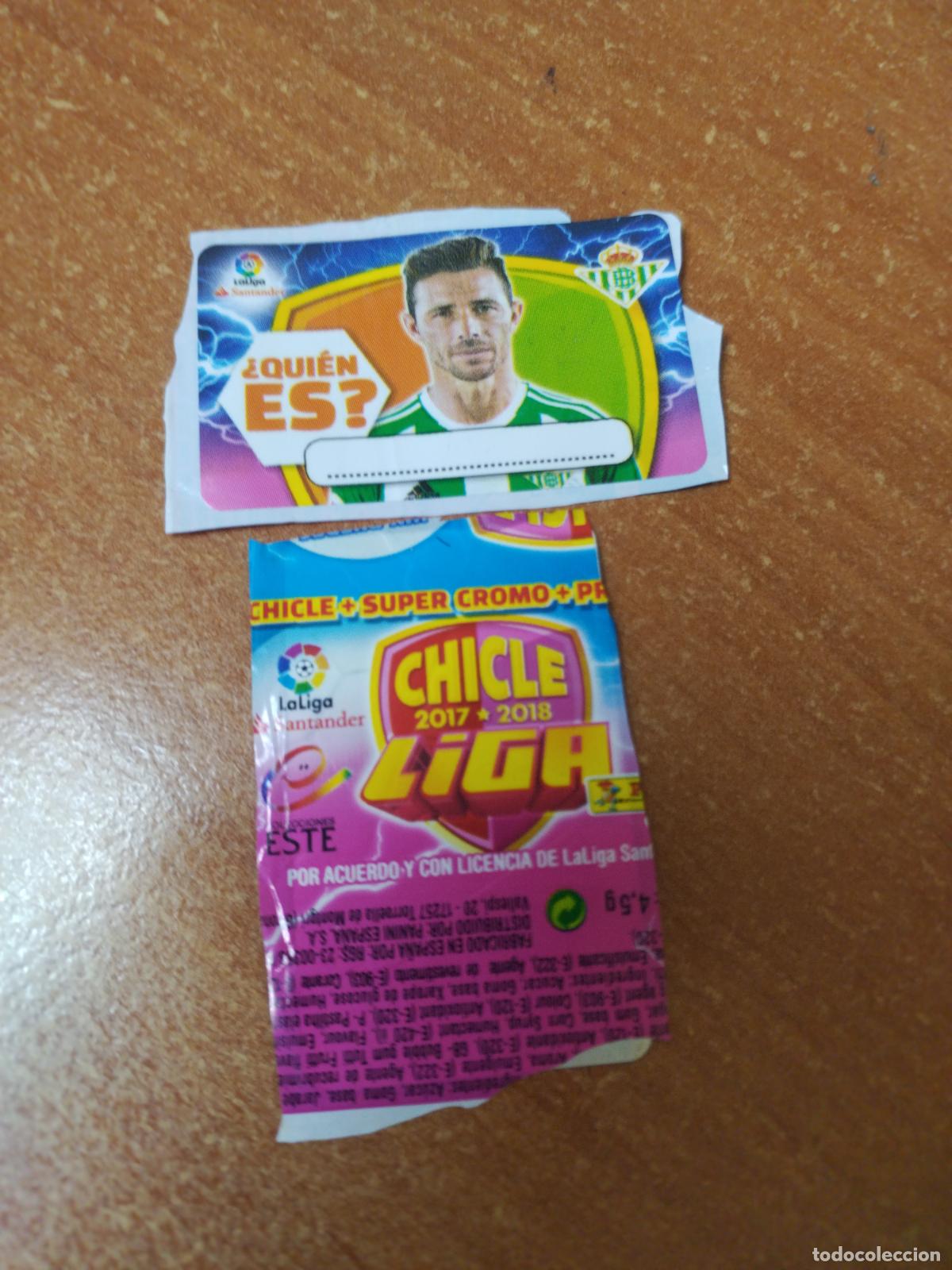 Coleccionismo Cromos antiguos: CROMO CHICLES LIGA ESTE 2017/2018 &iquest;QUIEN ES ? ( BETIS )