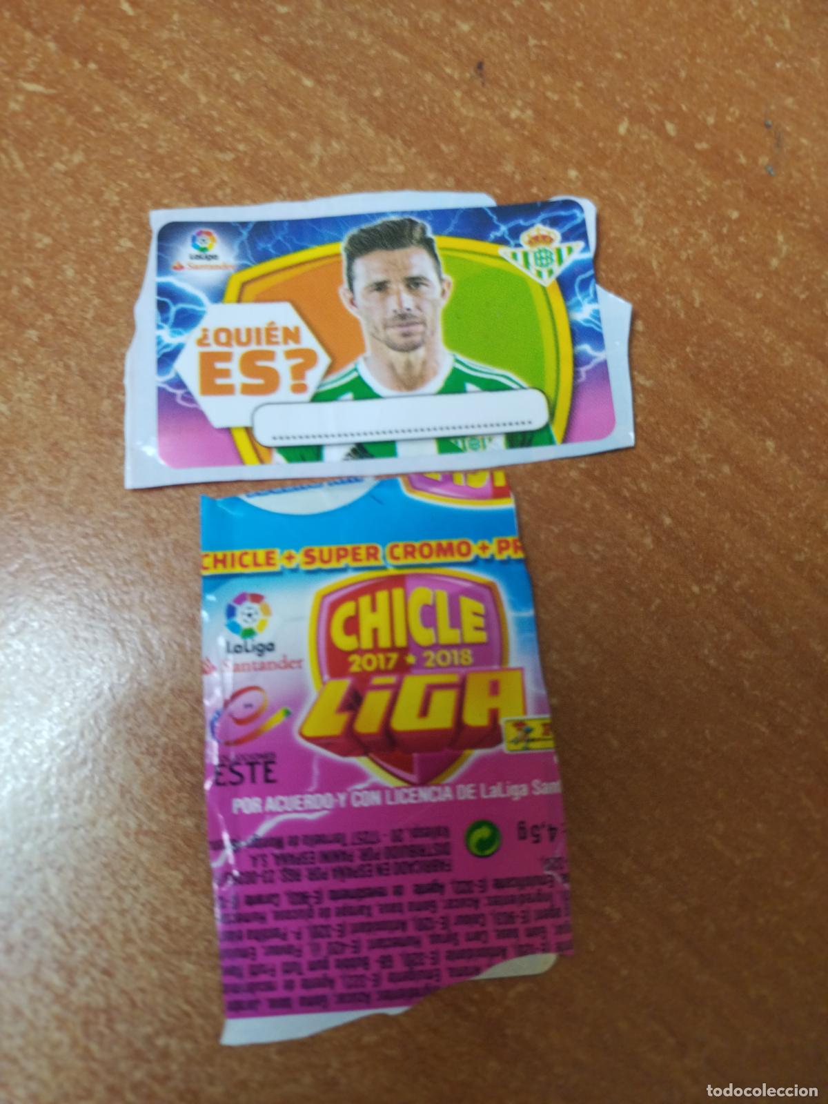Coleccionismo Cromos antiguos: CROMO CHICLES LIGA ESTE 2017/2018 &iquest;QUIEN ES ? ( BETIS )