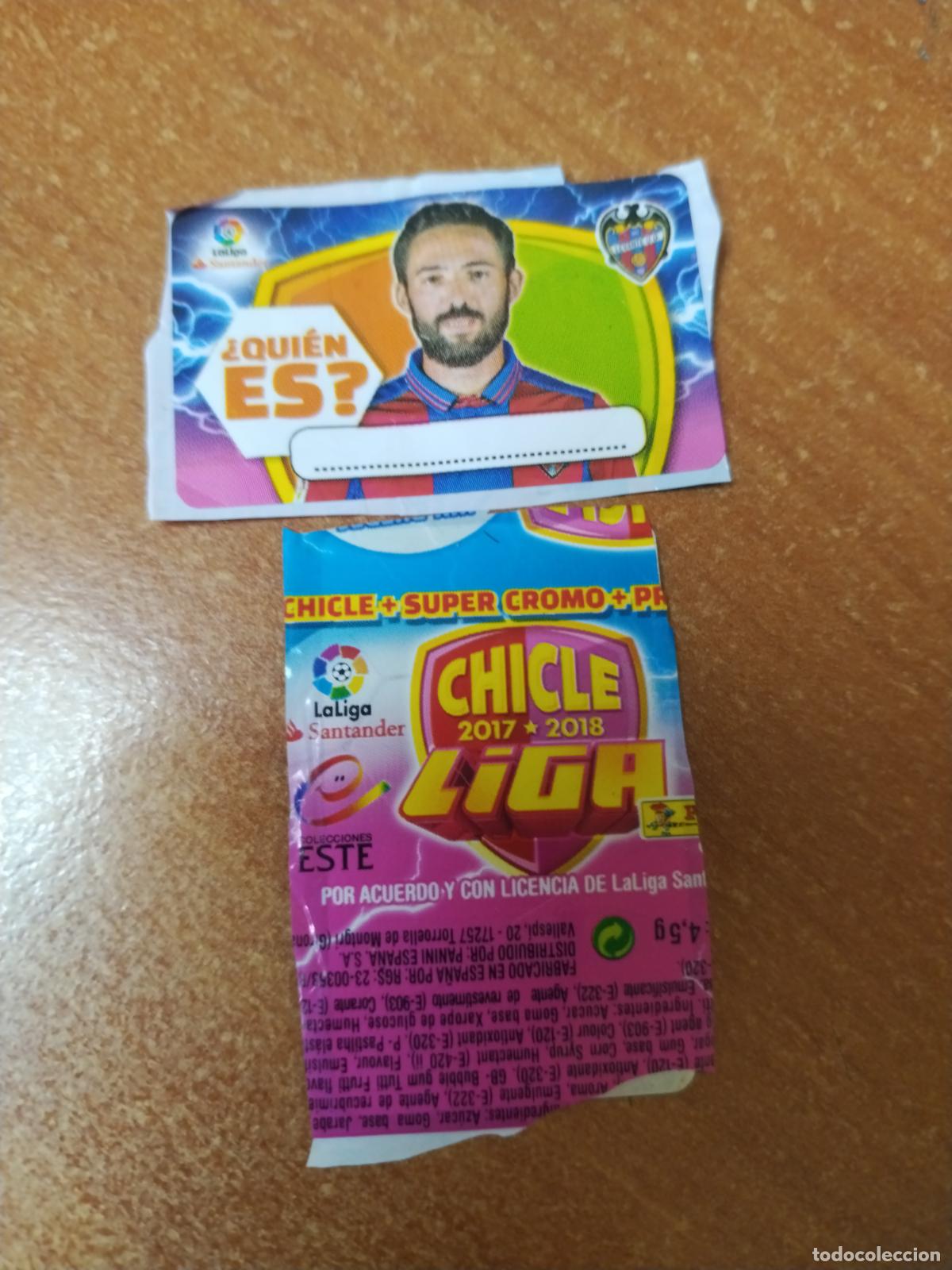 Collezionismo Figurine antiche: CROMO CHICLES LIGA ESTE 2017/2018 &iquest;QUIEN ES ? ( LEVANTE )