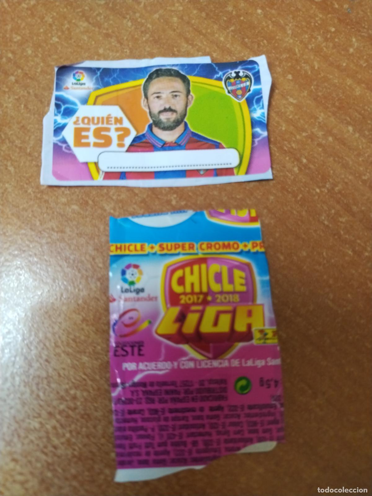 Colecionismo Cromos antigos: CROMO CHICLES LIGA ESTE 2017/2018 &iquest;QUIEN ES ? ( LEVANTE )