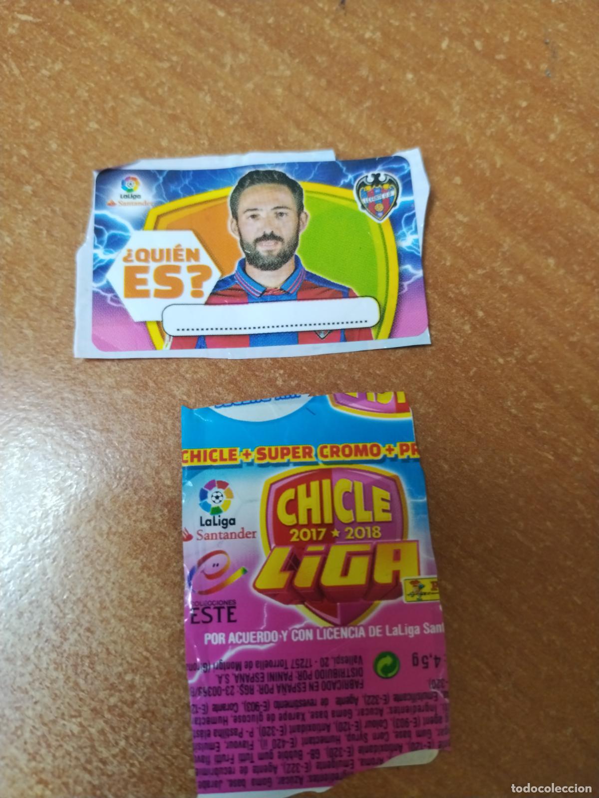 Colecionismo Cromos antigos: CROMO CHICLES LIGA ESTE 2017/2018 &iquest;QUIEN ES ? ( LEVANTE )