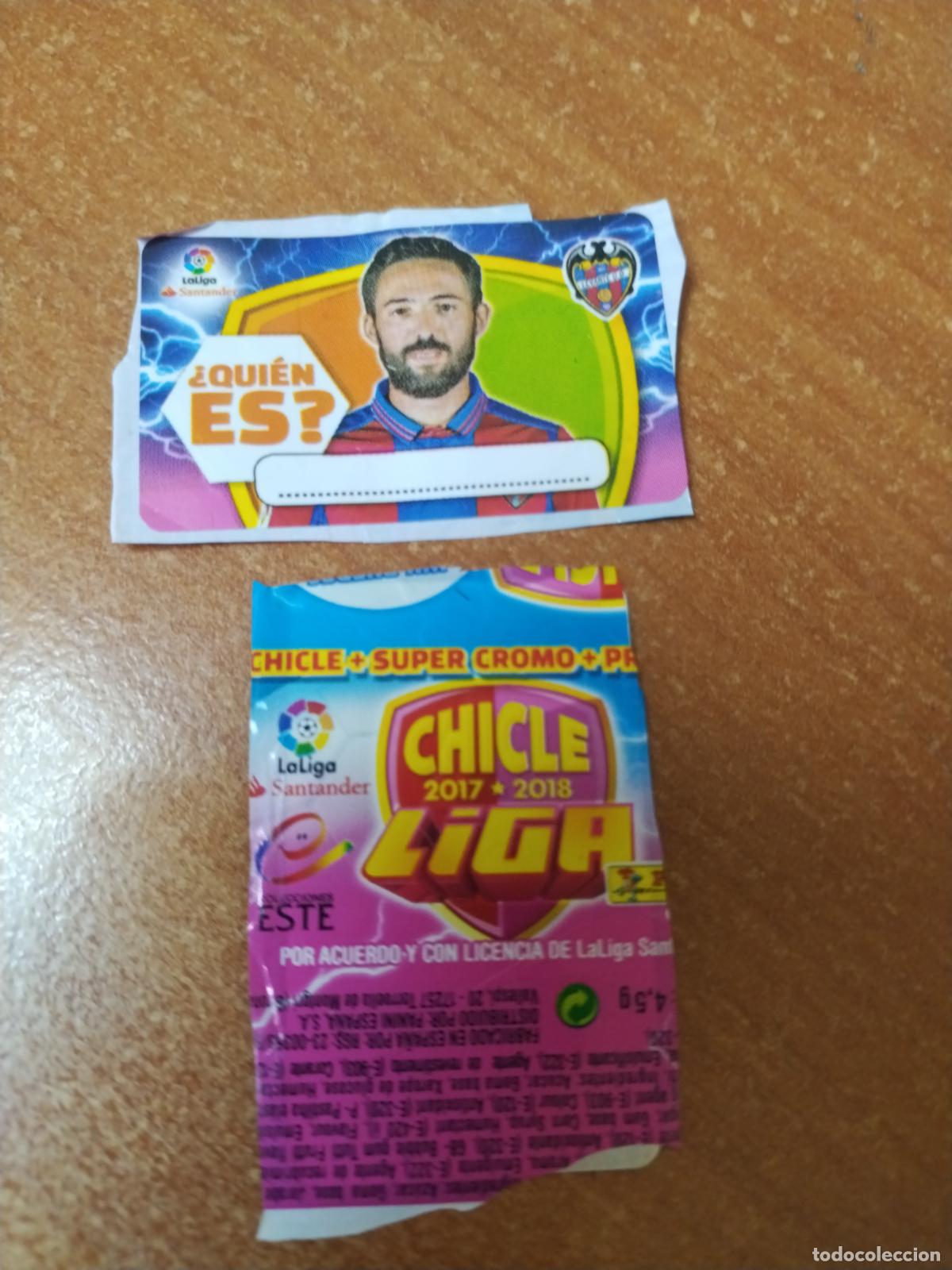 Colecionismo Cromos antigos: CROMO CHICLES LIGA ESTE 2017/2018 &iquest;QUIEN ES ? ( LEVANTE )