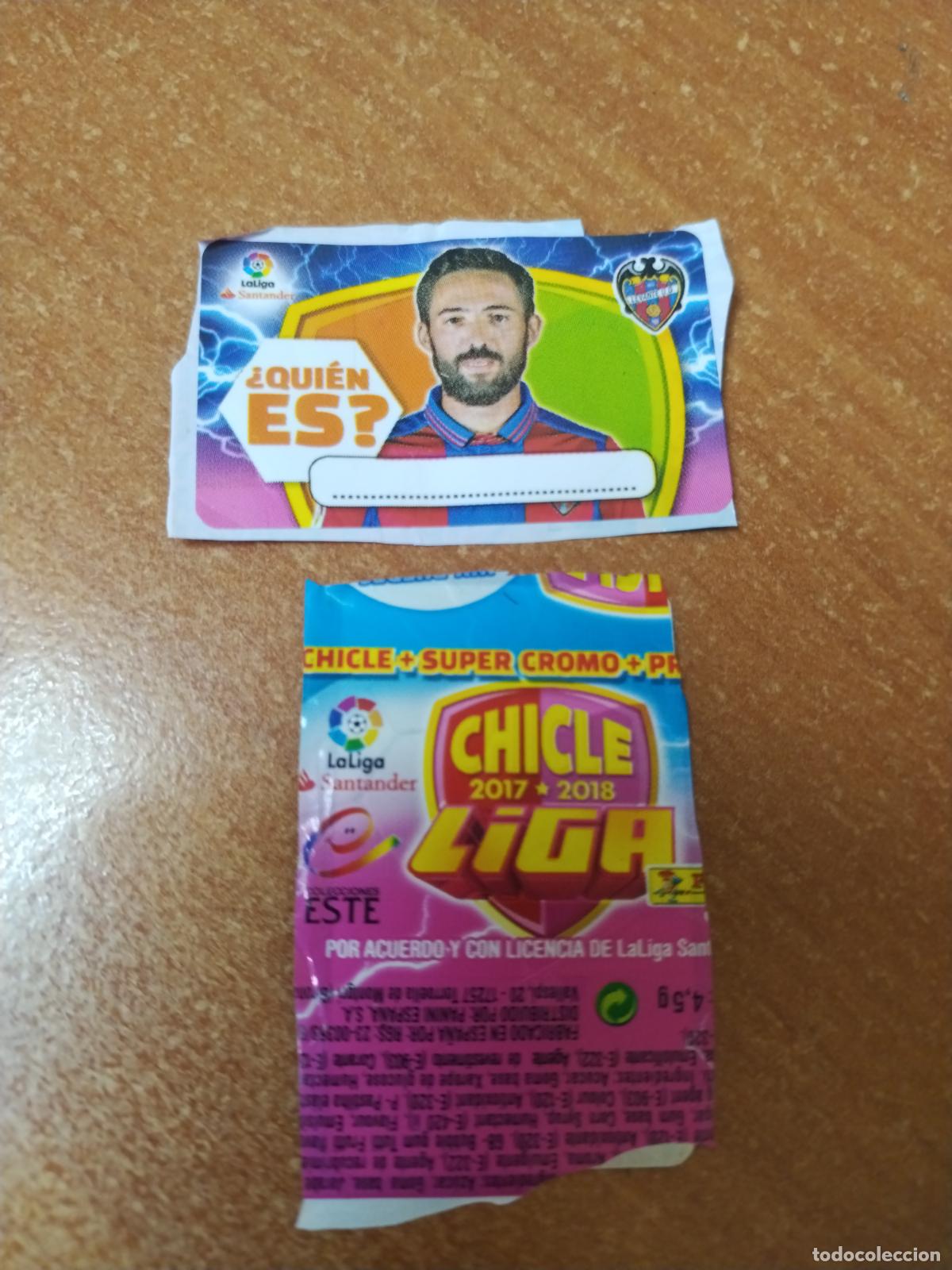 Colecionismo Cromos antigos: CROMO CHICLES LIGA ESTE 2017/2018 &iquest;QUIEN ES ? ( LEVANTE )