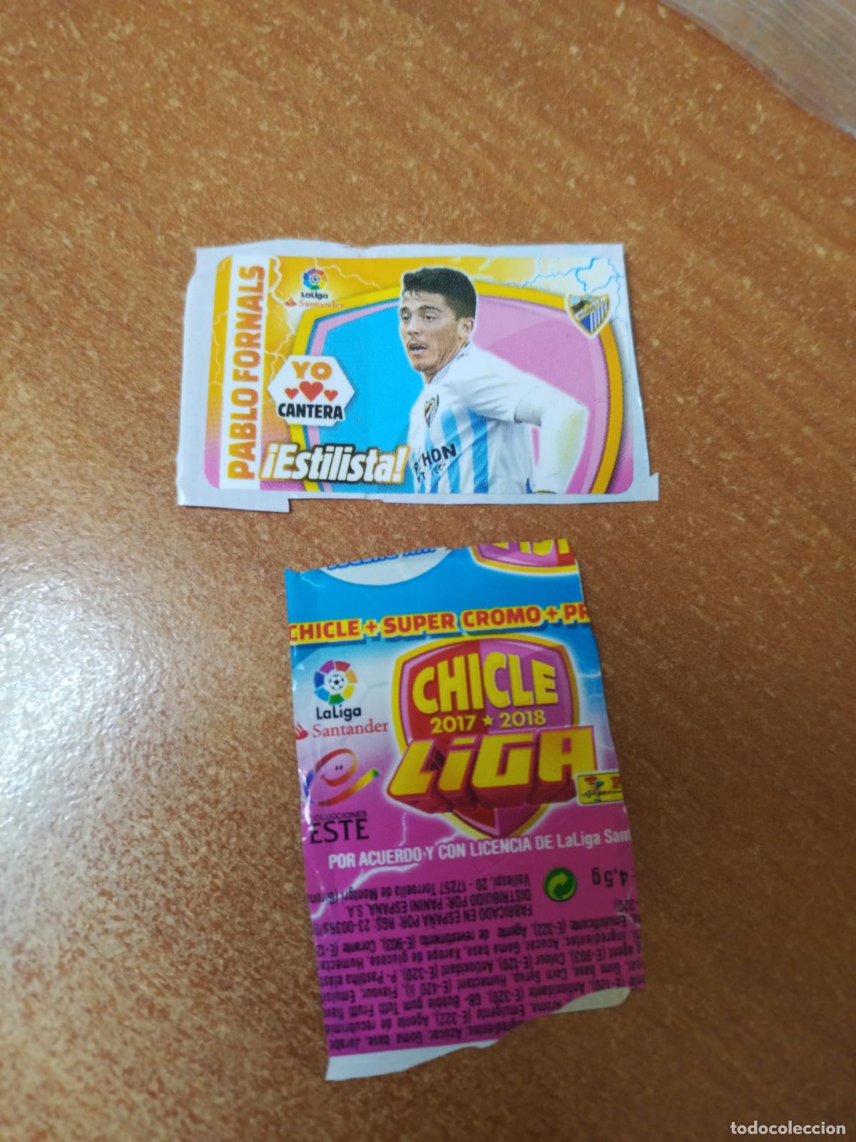 Coleccionismo Cromos antiguos: CROMO CHICLES LIGA ESTE 2017/2018 *YO CANTERA * ( PABLO FORNALS) MALAGA