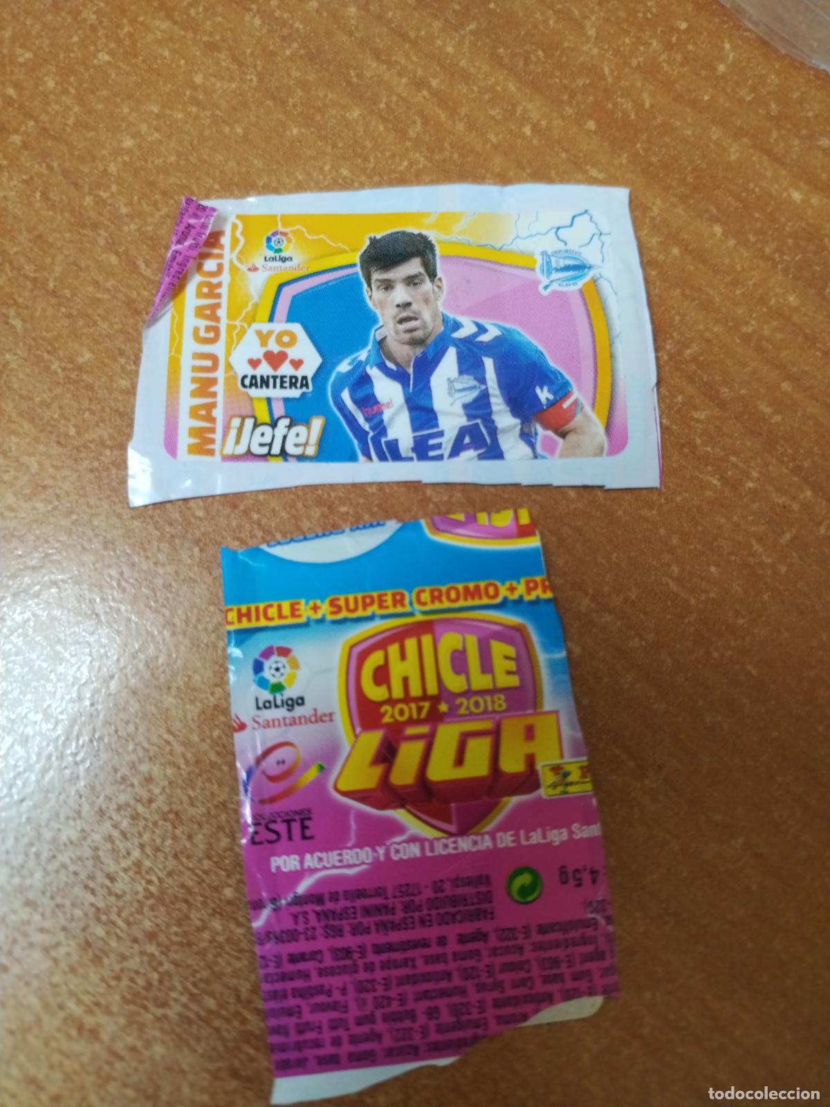 Coleccionismo Cromos antiguos: CROMO CHICLES LIGA ESTE 2017/2018 *YO CANTERA * ( MANU GARCIA ) ALAVES