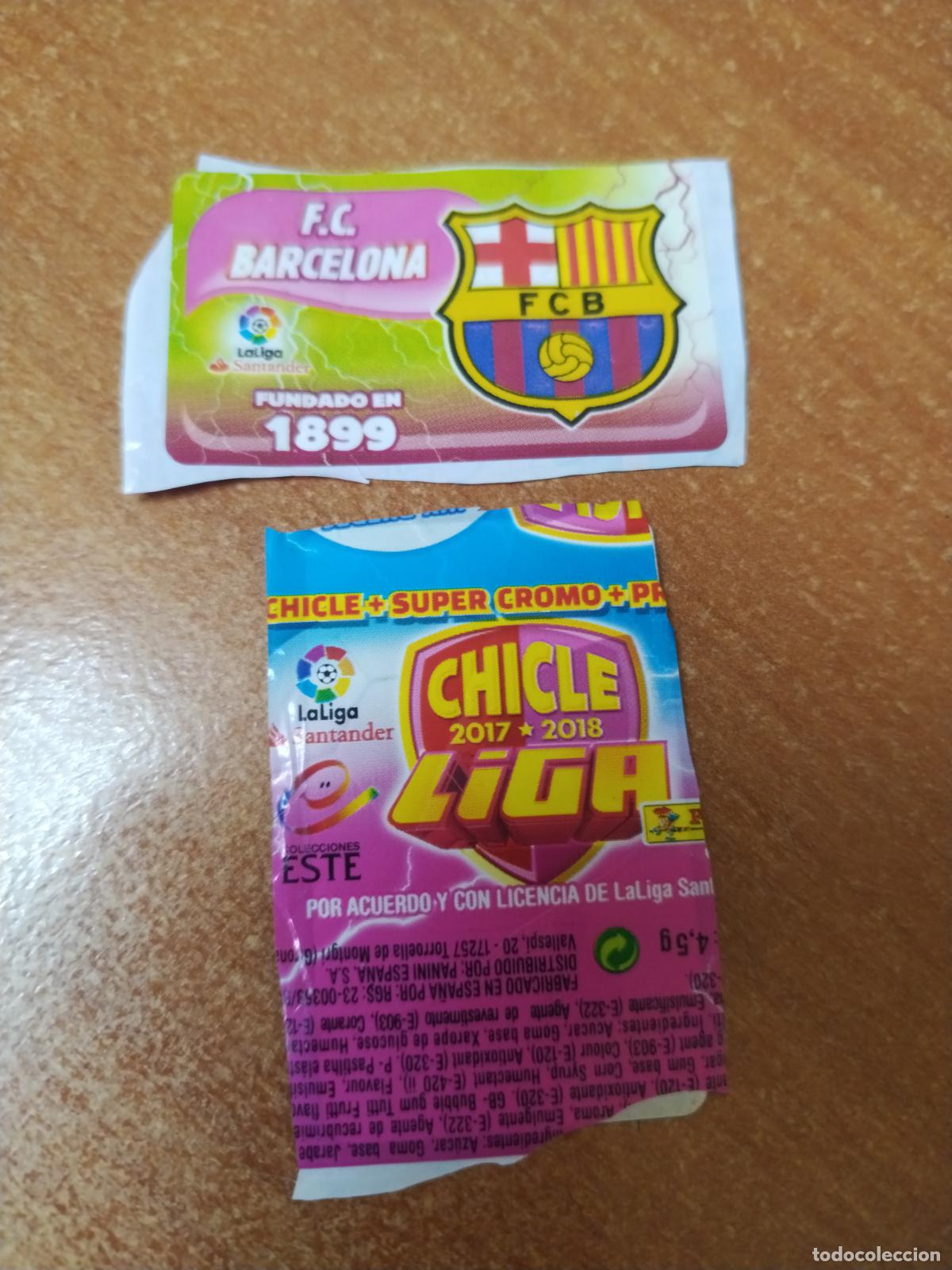 Coleccionismo Cromos antiguos: CROMO CHICLES LIGA ESTE 2017/2018 *ESCUDO * ( F.C.BARCELONA )