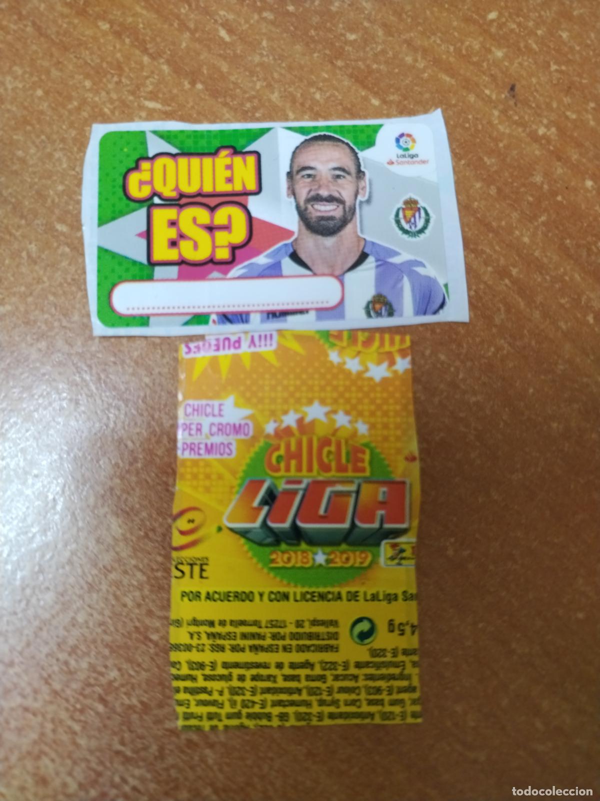 Coleccionismo Cromos antiguos: CROMO CHICLES LIGA ESTE 2018/2019 * QUIEN ES * ( VALLADOLID )