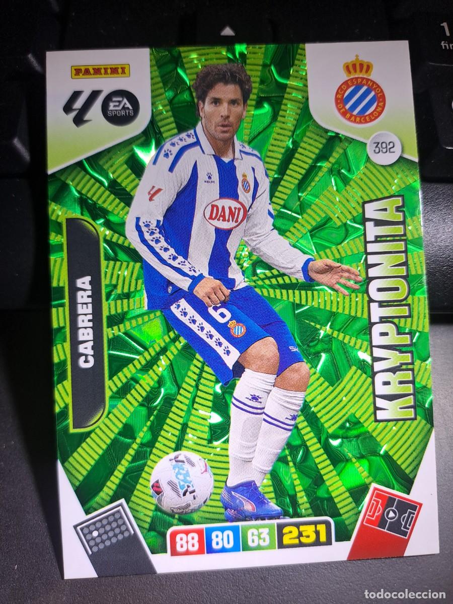 Collectionnisme Cartes &agrave; collectionner anciennes: ADRENALYN XL CABRERA 392 KRYPTONITA ESPANYOL ESPA&Ntilde;OL CROMO LIGA 2025 2026 25 26 PANINI