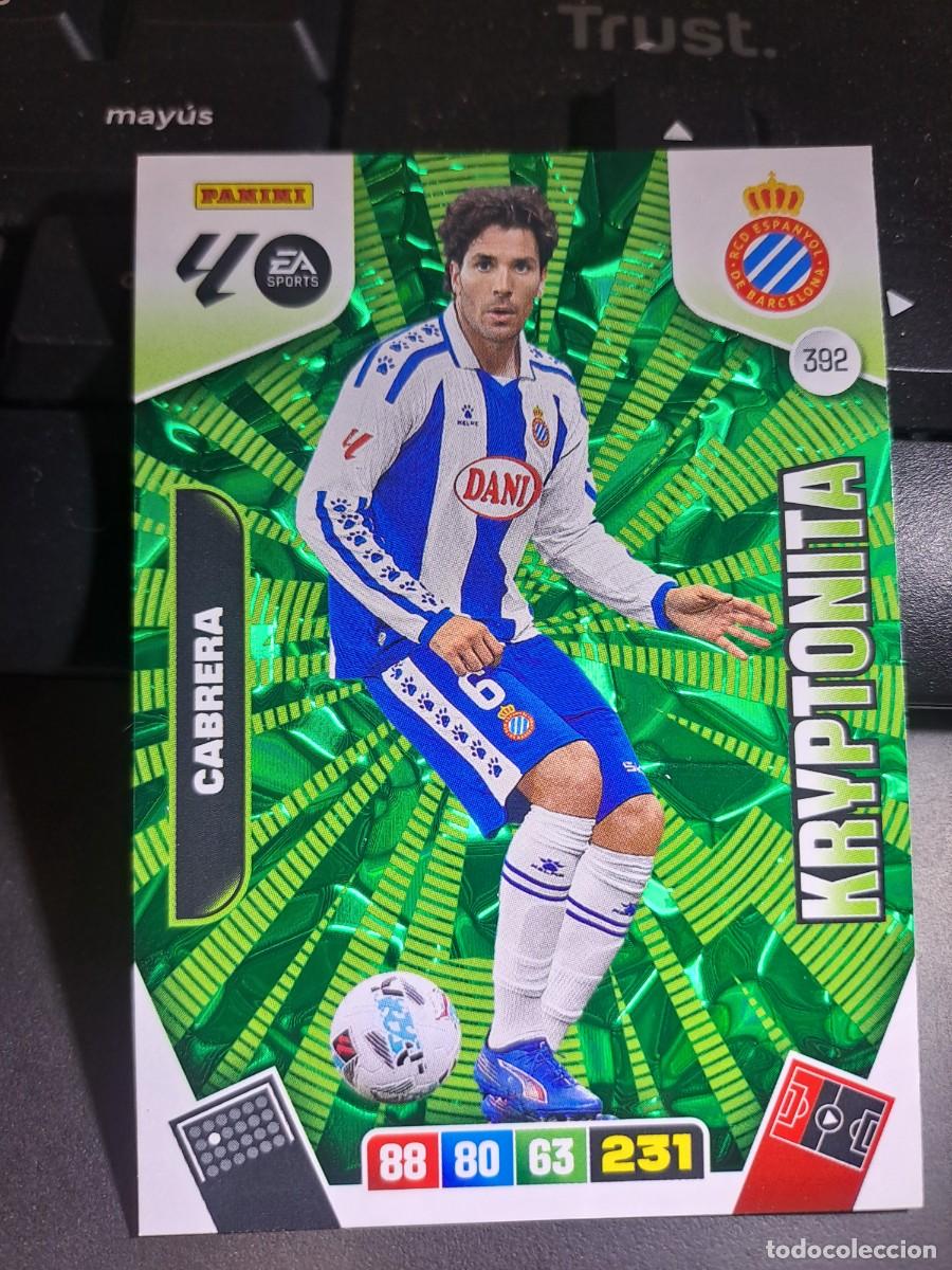 Sammeln alte Sammelbilder: ADRENALYN XL CABRERA 392 KRYPTONITA ESPANYOL ESPA&Ntilde;OL CROMO LIGA 2025 2026 25 26 PANINI