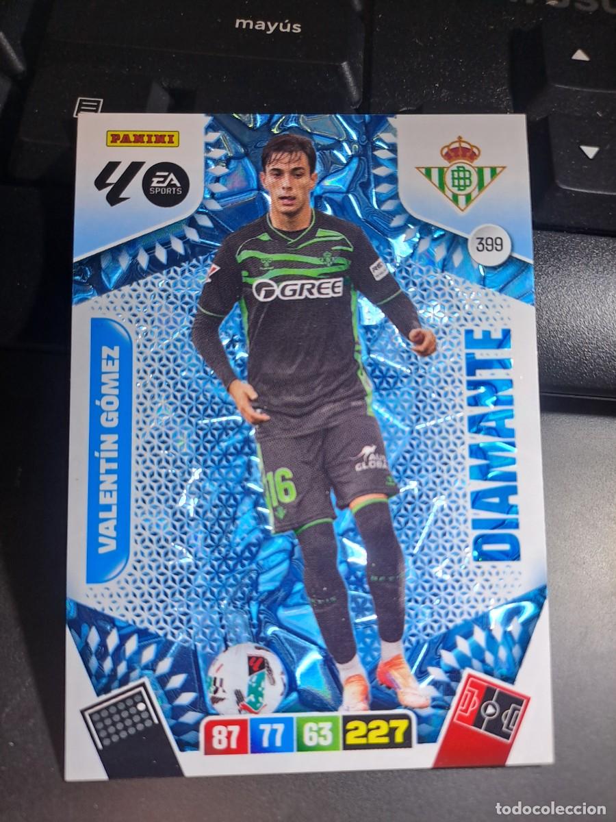 Coleccionismo Cromos antiguos: ADRENALYN XL VALENTIN GOMEZ 399 DIAMANTE BETIS CROMO LIGA 2025 2026 25 26 PANINI