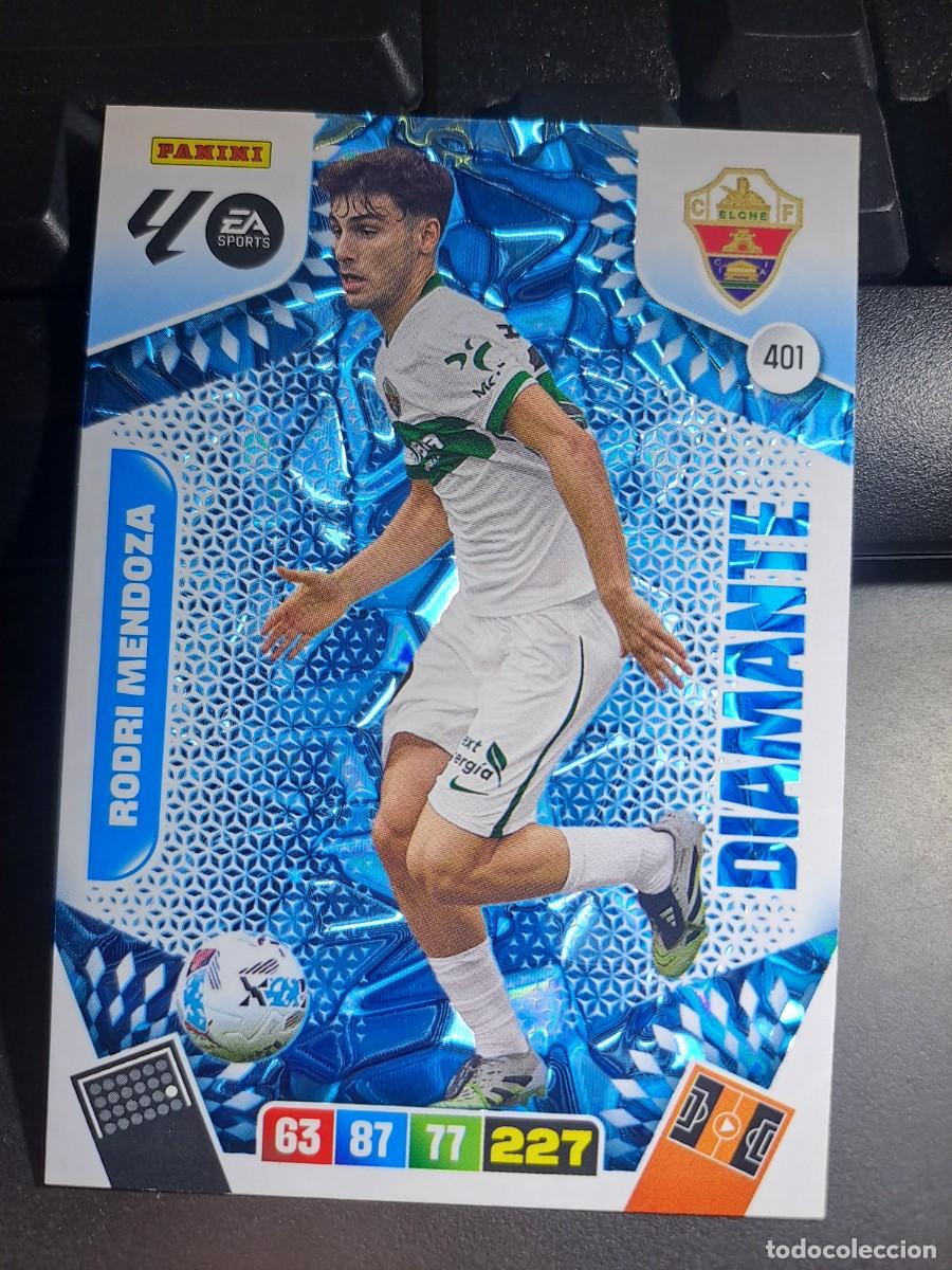 Coleccionismo Cromos antiguos: ADRENALYN XL RODRI MENDOZA 401 DIAMANTE ELCHE CROMO LIGA 2025 2026 25 26 PANINI