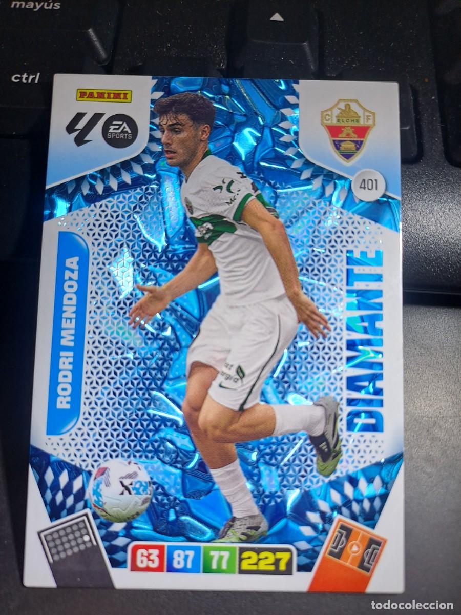 Coleccionismo Cromos antiguos: ADRENALYN XL RODRI MENDOZA 401 DIAMANTE ELCHE CROMO LIGA 2025 2026 25 26 PANINI