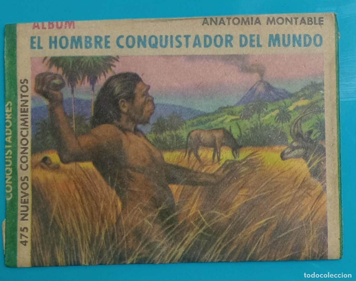 Coleccionismo Cromos antiguos: Sobre Cromos Album EL HOMBRE CONQUISTADOR DEL MUNDO