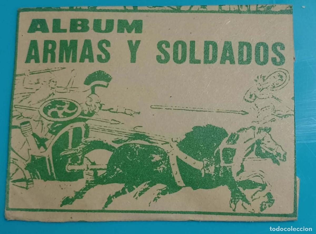 Coleccionismo Cromos antiguos: Sobre Cromos Album ARMAS Y SOLDADOS