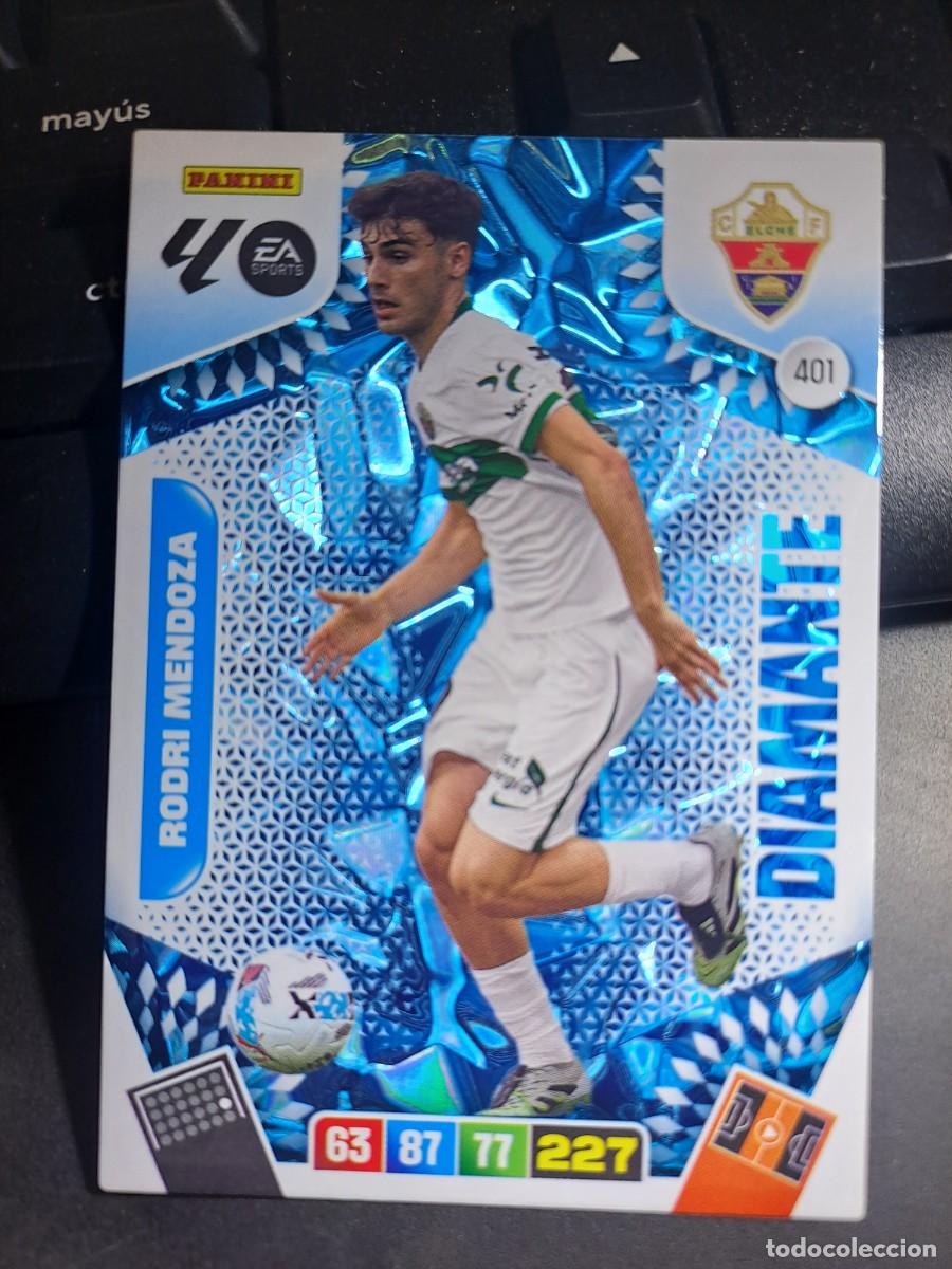 Coleccionismo Cromos antiguos: ADRENALYN XL RODRI MENDOZA 401 DIAMANTE ELCHE CROMO LIGA 2025 2026 25 26 PANINI