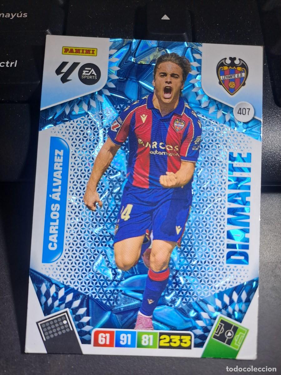 Coleccionismo Cromos antiguos: ADRENALYN XL CARLOS ALVAREZ 407 DIAMANTE LEVANTE CROMO LIGA 2025 2026 25 26 PANINI