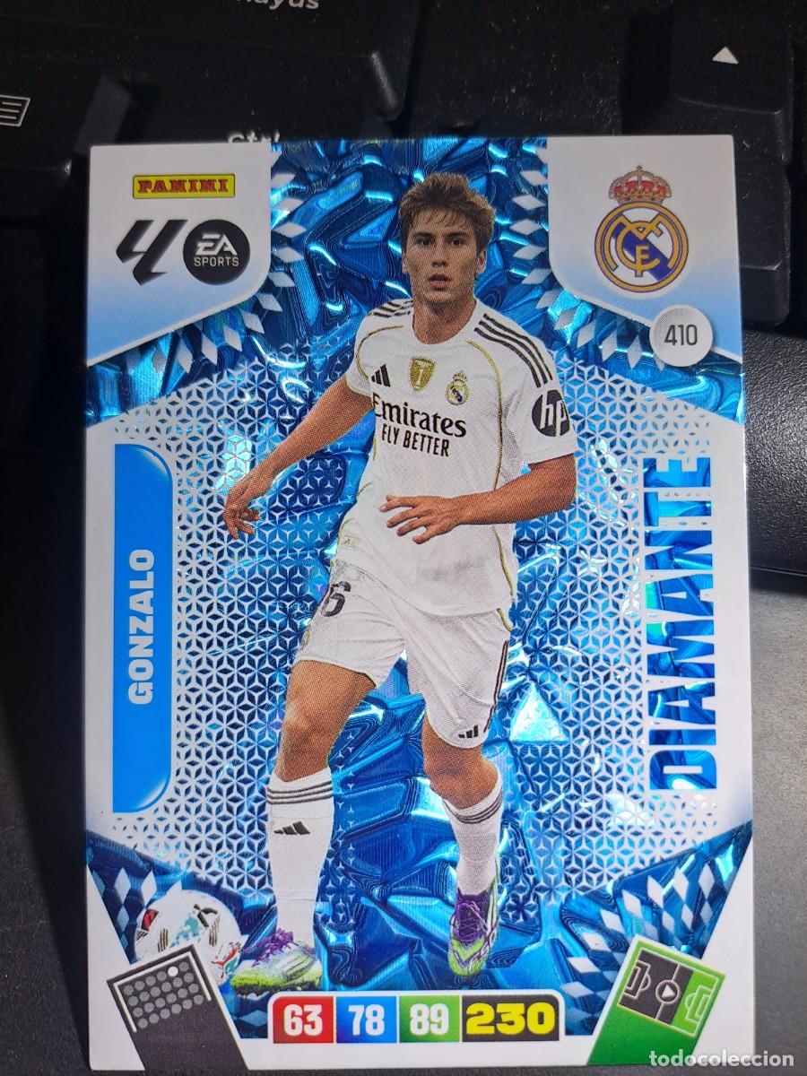 Coleccionismo Cromos antiguos: ADRENALYN XL GONZALO 410 DIAMANTE REAL MADRID CROMO LIGA 2025 2026 25 26 PANINI