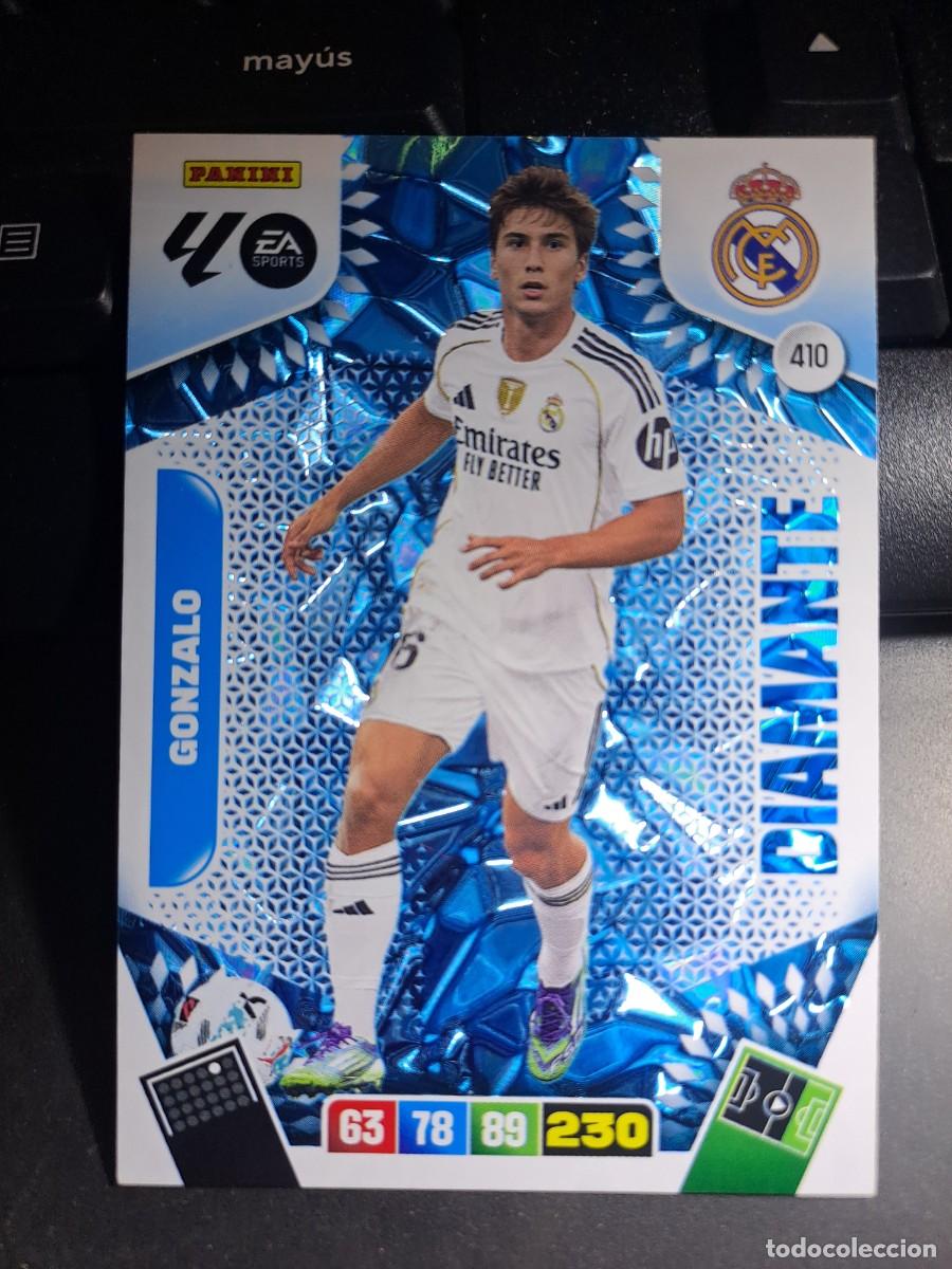 Coleccionismo Cromos antiguos: ADRENALYN XL GONZALO 410 DIAMANTE REAL MADRID CROMO LIGA 2025 2026 25 26 PANINI