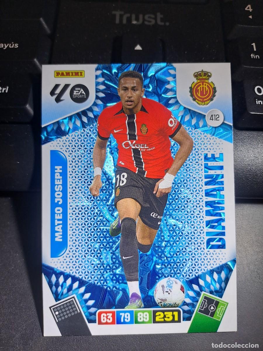 Coleccionismo Cromos antiguos: ADRENALYN XL MATEO JOSEPH 412 DIAMANTE MALLORCA CROMO LIGA 2025 2026 25 26 PANINI
