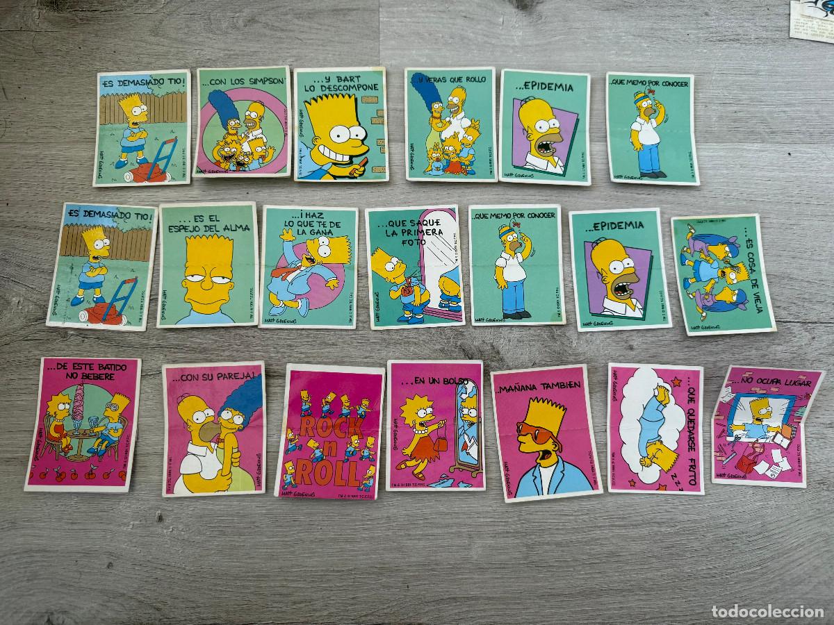 Coleccionismo Cromos antiguos: 20 cromos Bollycao Diver Refranes Los Simpsons
