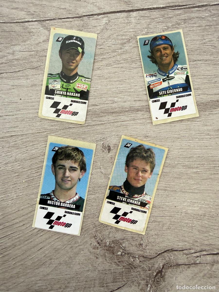 Coleccionismo Cromos antiguos: 4 pegatinas MotoGP chicles Vidal 2005