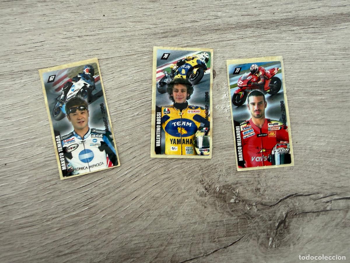 Coleccionismo Cromos antiguos: 3 pegatinas chicles Vidal - MotoGP
