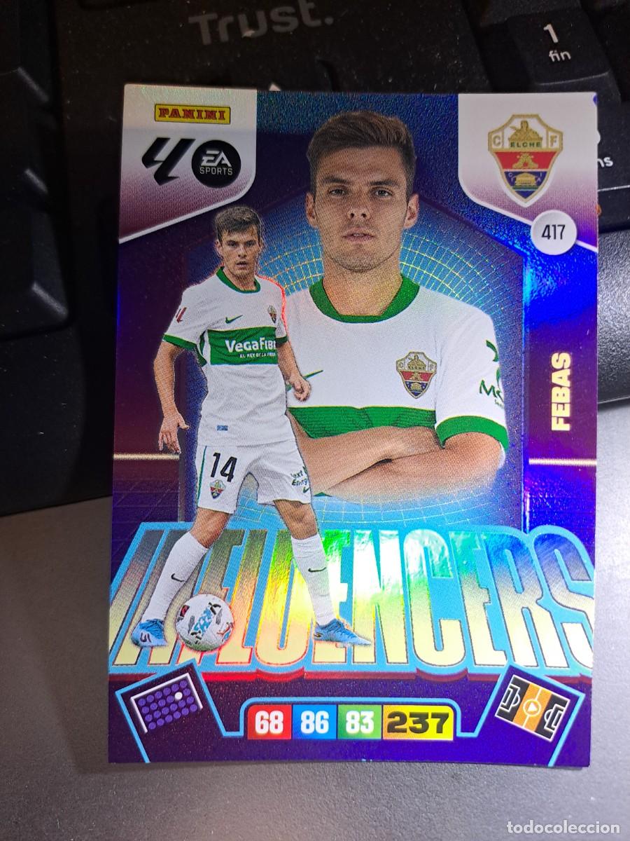 Coleccionismo Cromos antiguos: ADRENALYN XL FEBAS 417 INFLUENCERS ELCHE CROMO LIGA 2025 2026 25 26 PANINI