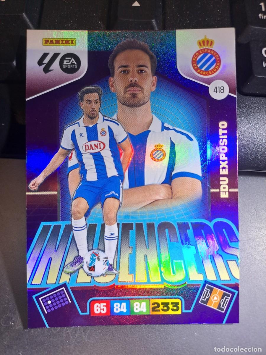 Coleccionismo Cromos antiguos: ADRENALYN XL EDU EXPOSITO 418 INFLUENCERS ESPANYOL ESPA&Ntilde;OL CROMO LIGA 2025 2026 25 26 PANINI
