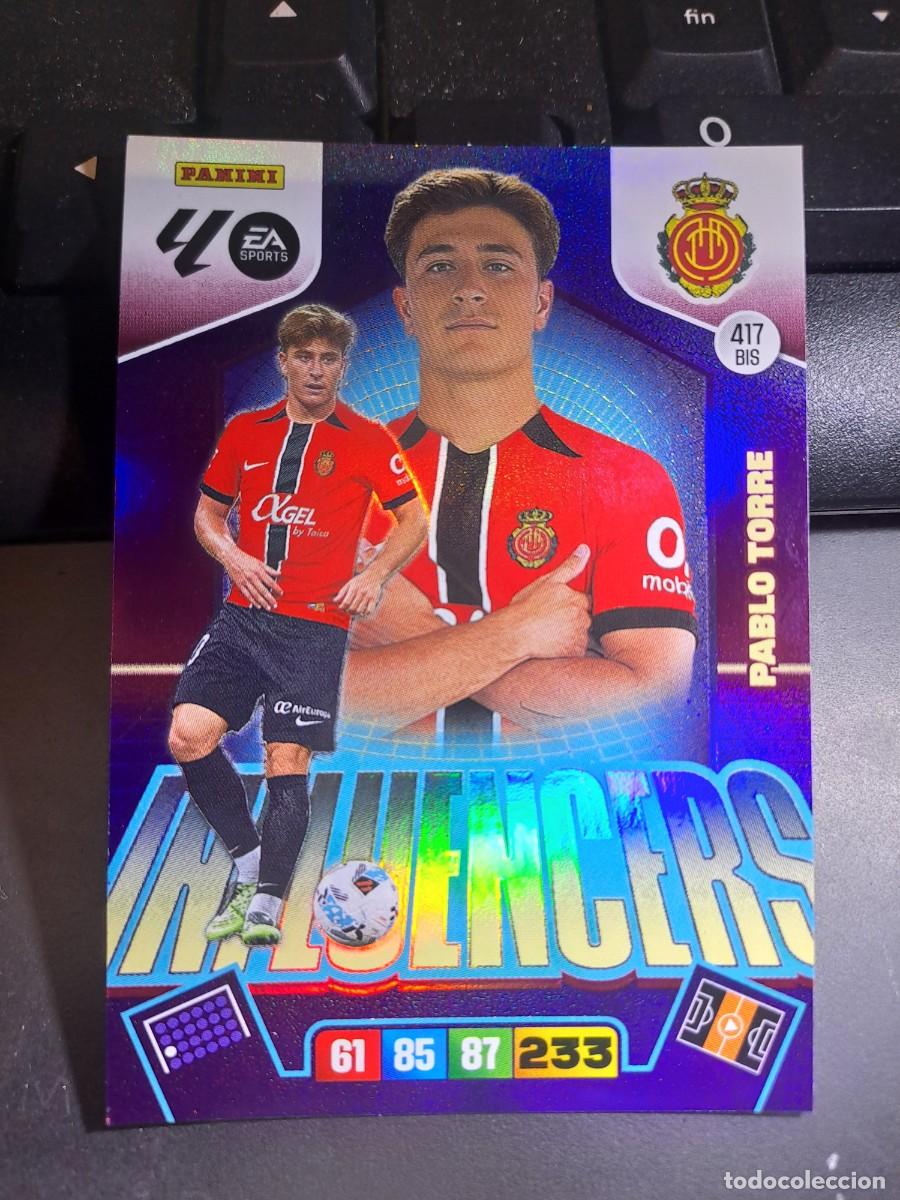 Coleccionismo Cromos antiguos: ADRENALYN XL PABLO TORRE 417 BIS INFLUENCERS MALLORCA CROMO LIGA 2025 2026 25 26 PANINI