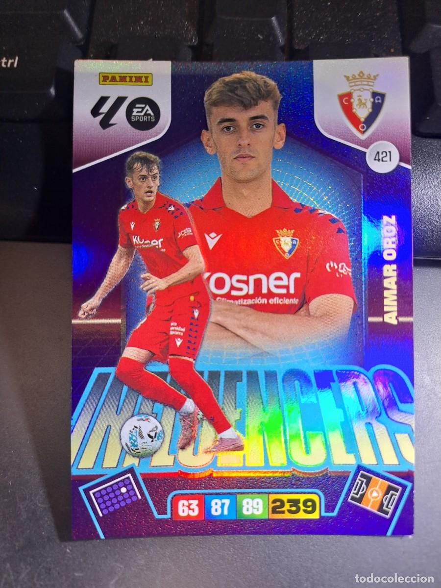 Coleccionismo Cromos antiguos: ADRENALYN XL AIMAR OROZ 421 INFLUENCERS OSASUNA CROMO LIGA 2025 2026 25 26 PANINI