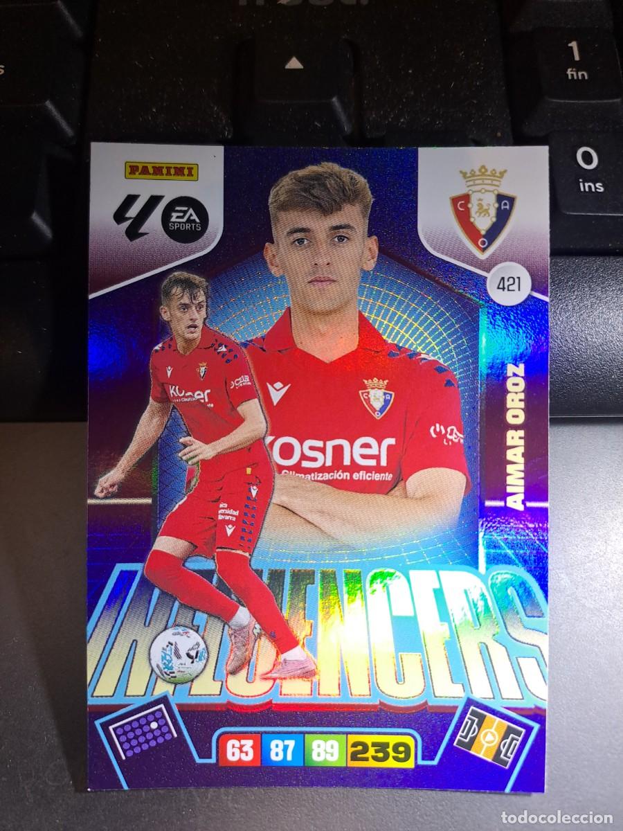 Coleccionismo Cromos antiguos: ADRENALYN XL AIMAR OROZ 421 INFLUENCERS OSASUNA CROMO LIGA 2025 2026 25 26 PANINI