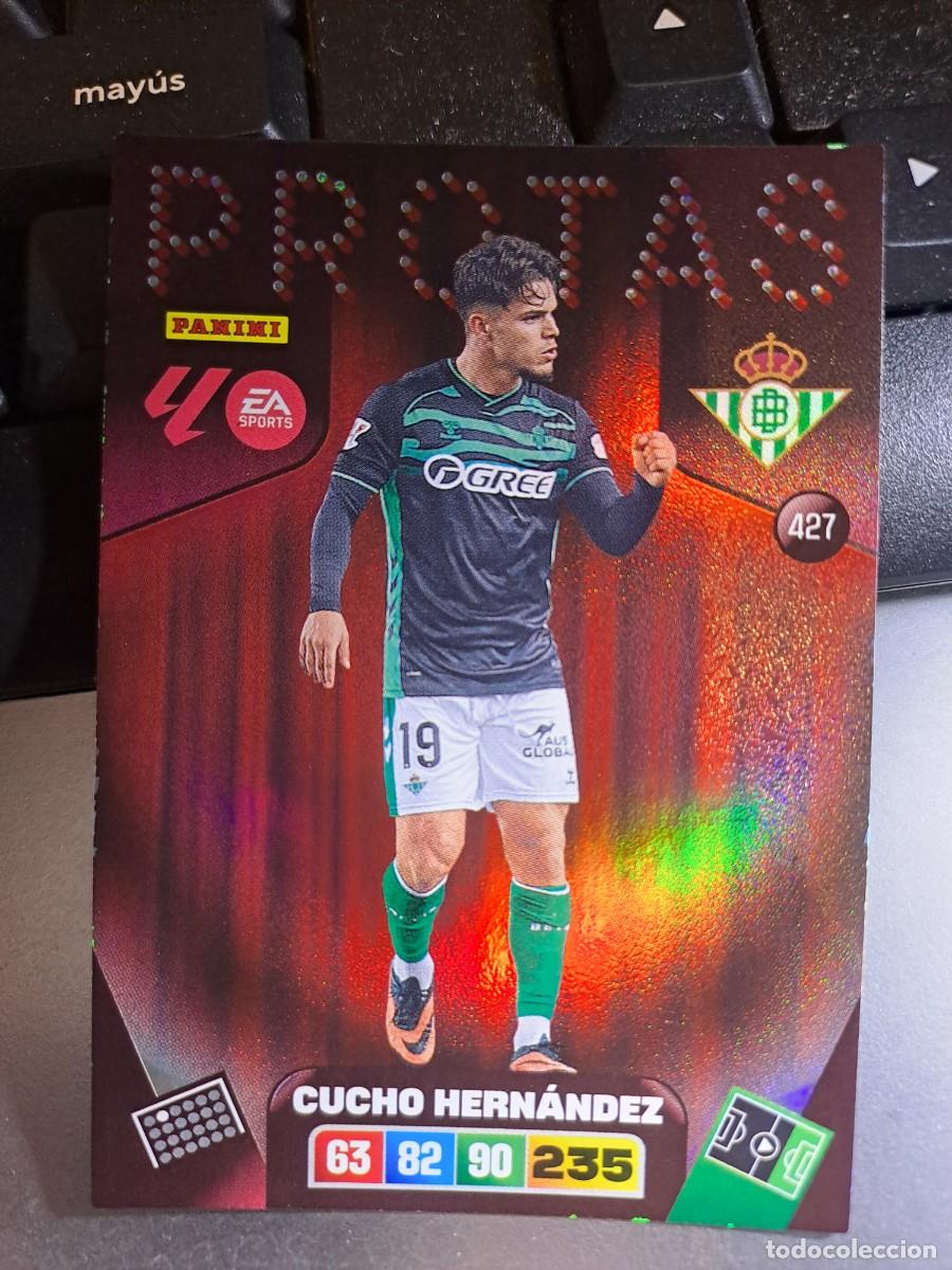 Coleccionismo Cromos antiguos: ADRENALYN XL CUCHO HERNANDEZ 427 PROTAS BETIS CROMO LIGA 2025 2026 25 26 PANINI