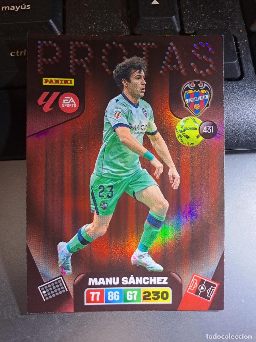 Coleccionismo Cromos antiguos: ADRENALYN XL MANU SANCHEZ 431 PROTAS LEVANTE CROMO LIGA 2025 2026 25 26 PANINI