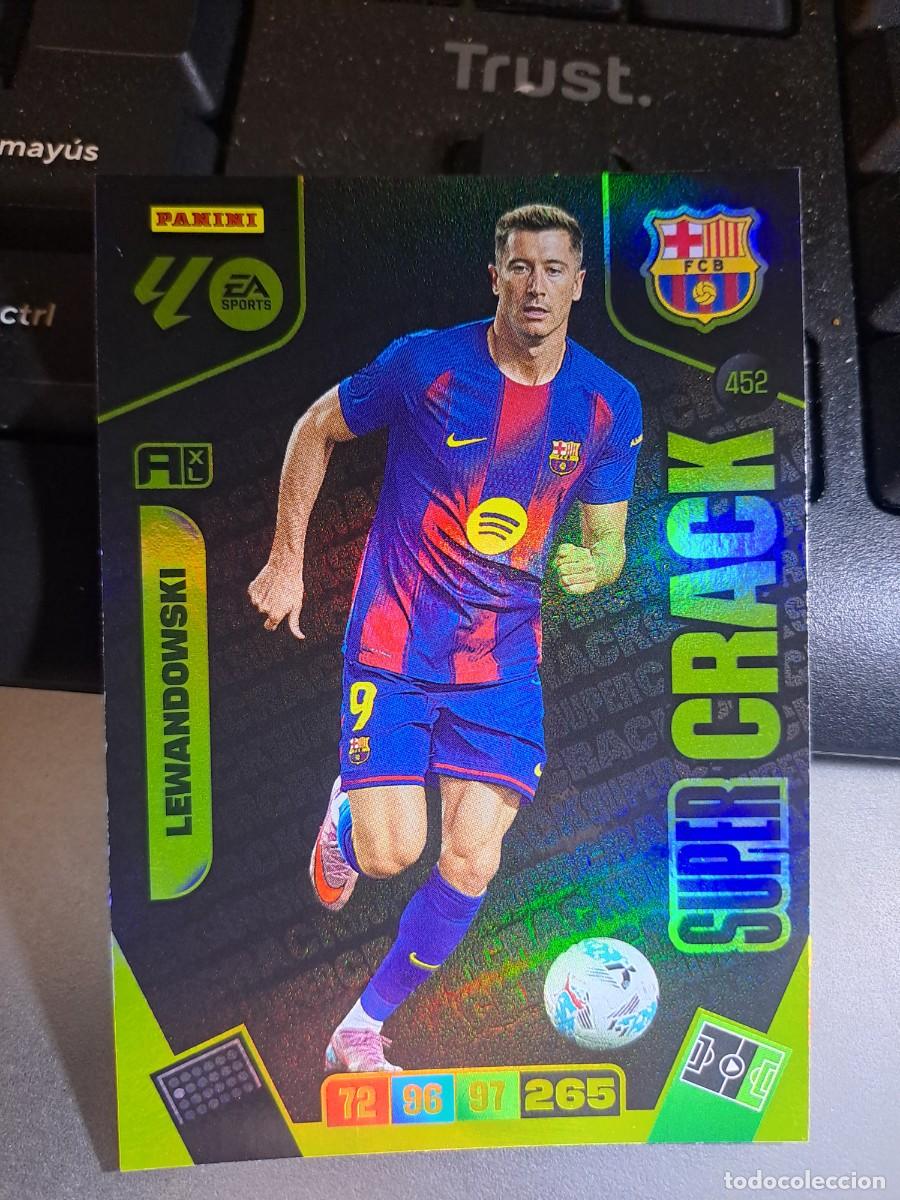 Coleccionismo Cromos antiguos: ADRENALYN XL LEWANDOWSKI 452 SUPER CRACK BARCELONA CROMO LIGA 2025 2026 25 26 PANINI