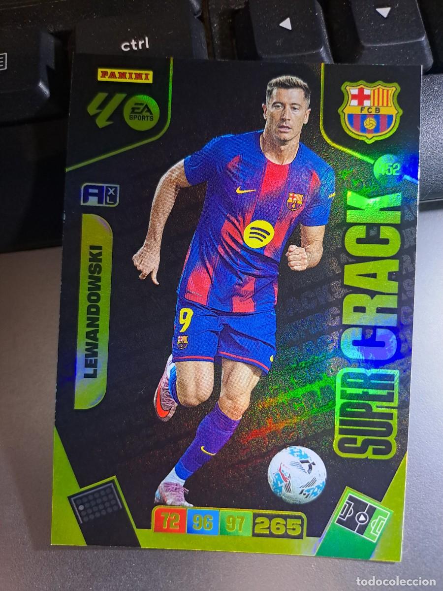 Coleccionismo Cromos antiguos: ADRENALYN XL LEWANDOWSKI 452 SUPER CRACK BARCELONA CROMO LIGA 2025 2026 25 26 PANINI
