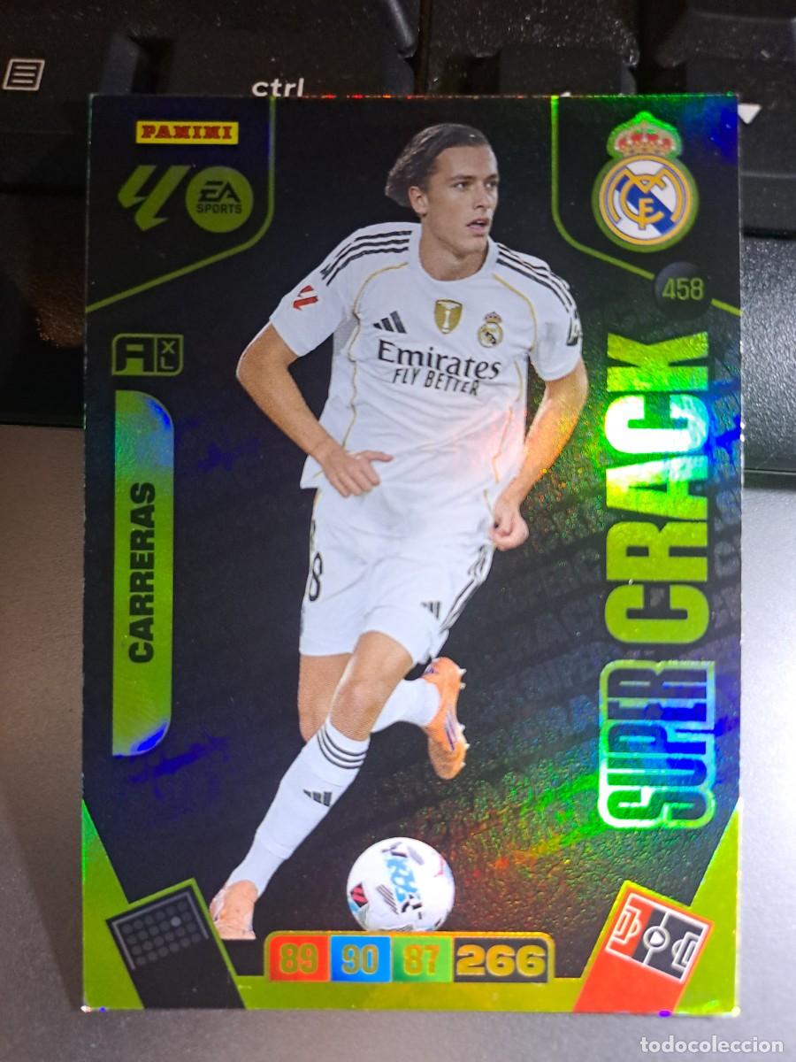 Coleccionismo Cromos antiguos: ADRENALYN XL CARRERAS 458 SUPER CRACK REAL MADRID CROMO LIGA 2025 2026 25 26 PANINI