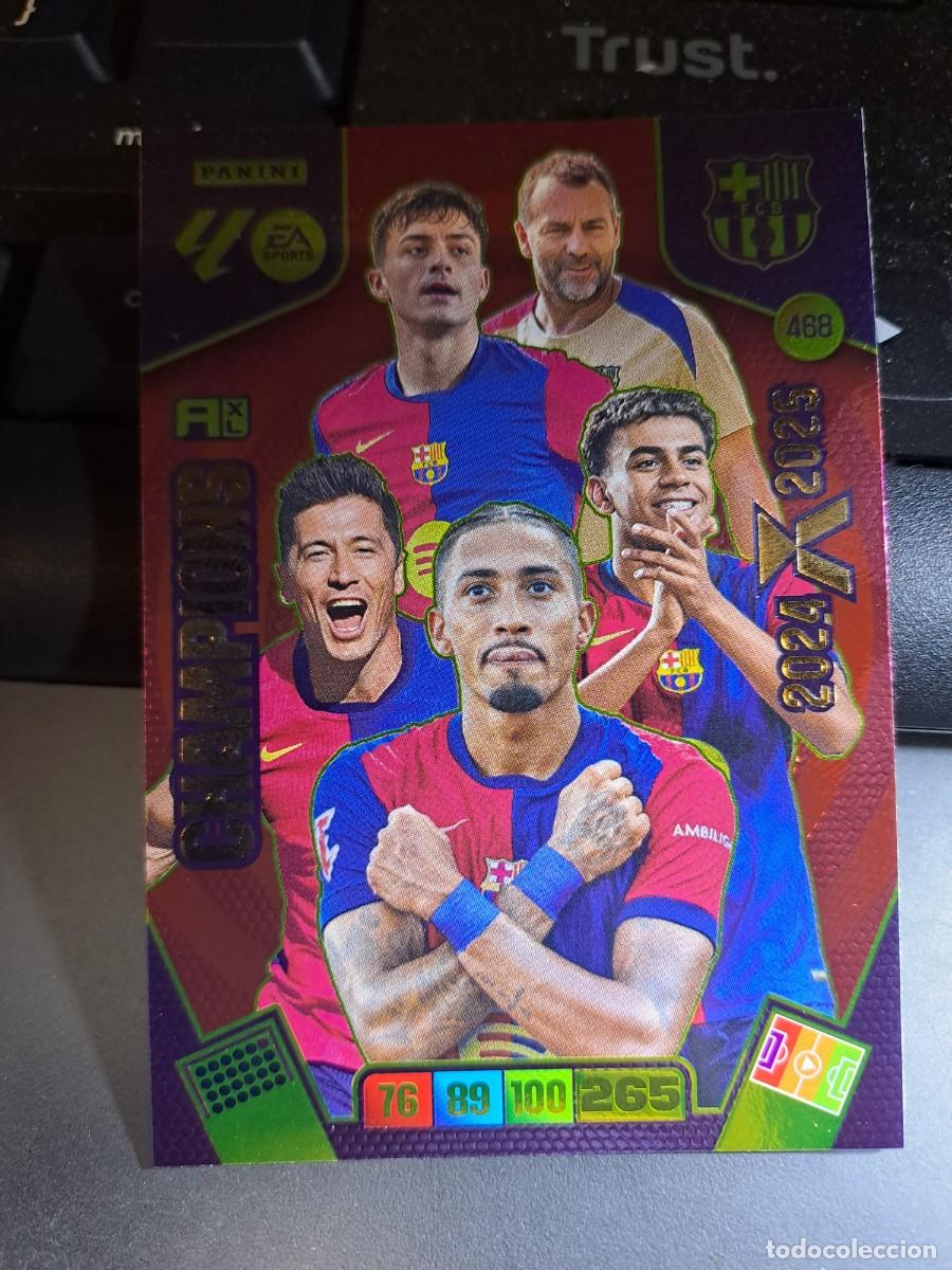 Coleccionismo Cromos antiguos: ADRENALYN XL BARCELONA 468 LAMINE YAMAL RAPHINHA PEDRI CHAMPIONS 24 25 LIGA 2025 2026 25 26 PANINI