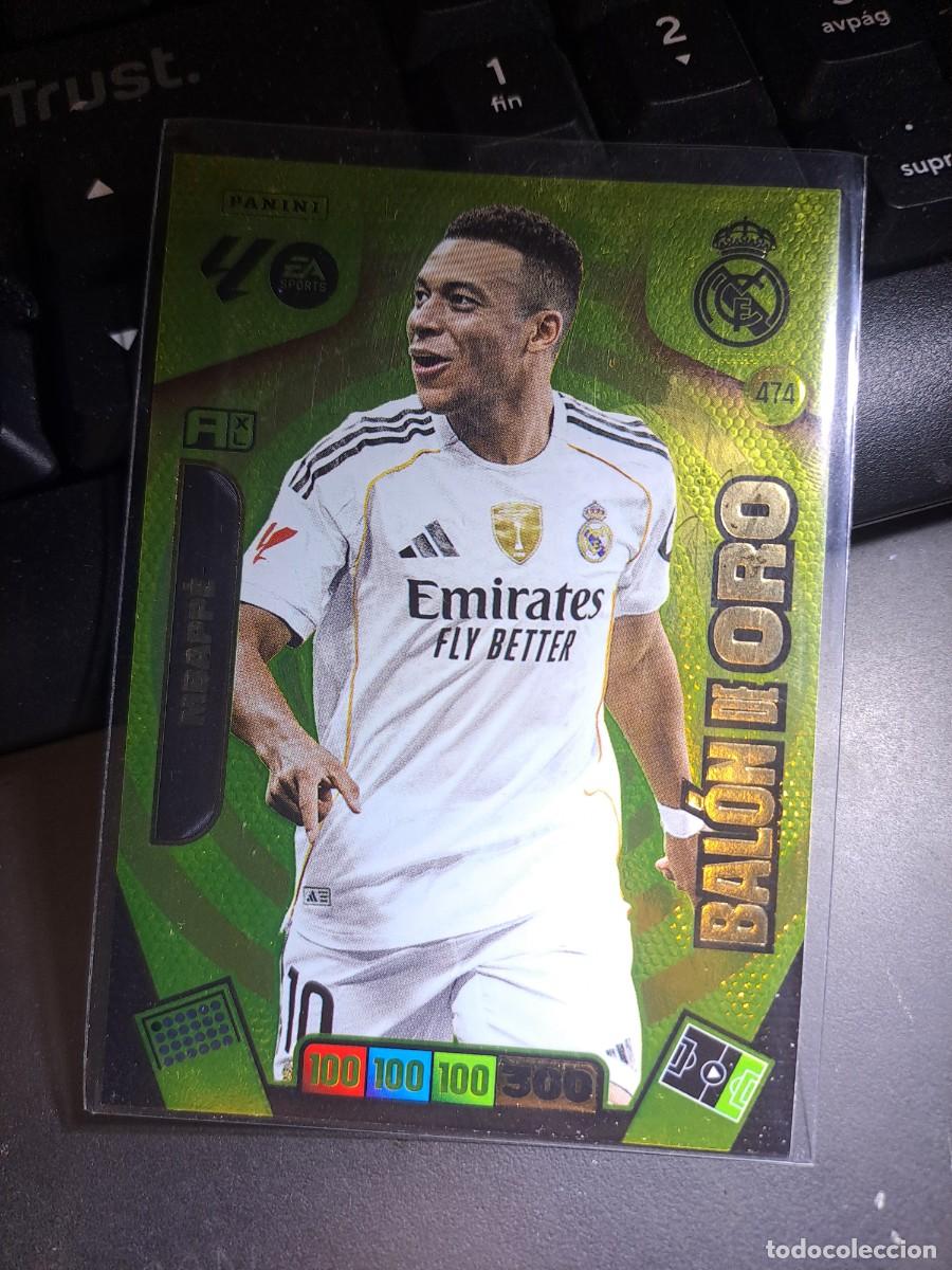 Coleccionismo Cromos antiguos: ADRENALYN XL MBAPPE 474 BALON DE ORO REAL MADRID CROMO LIGA 2025 2026 25 26 PANINI