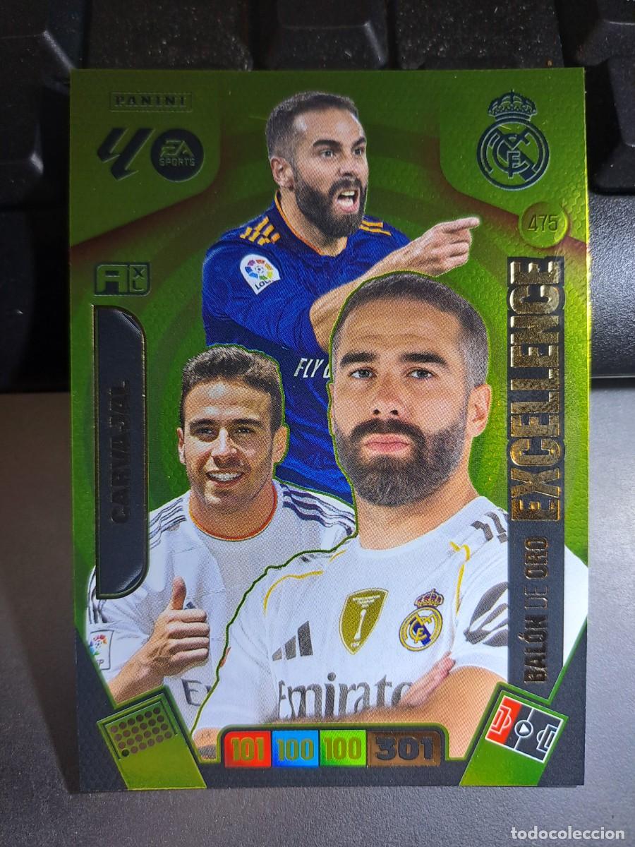 Coleccionismo Cromos antiguos: ADRENALYN XL CARVAJAL 475 BALON DE ORO EXCELLENCE REAL MADRID CROMO LIGA 2025 2026 25 26 PANINI