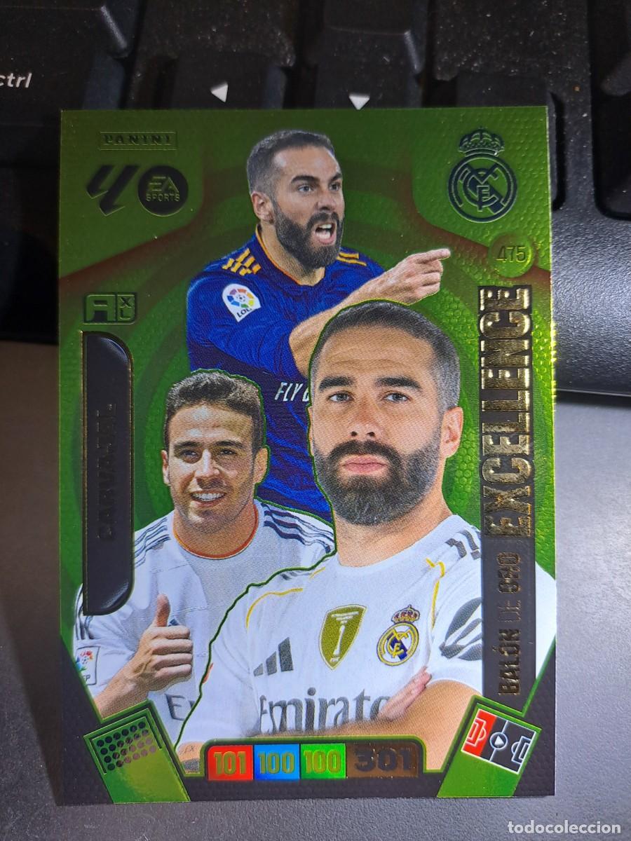 Coleccionismo Cromos antiguos: ADRENALYN XL CARVAJAL 475 BALON DE ORO EXCELLENCE REAL MADRID CROMO LIGA 2025 2026 25 26 PANINI