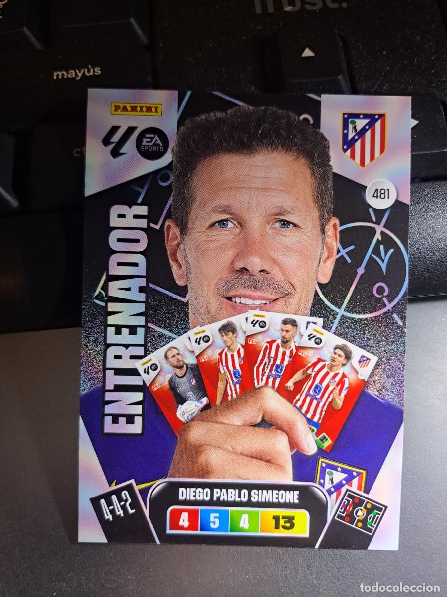 Coleccionismo Cromos antiguos: ADRENALYN XL DIEGO PABLO SIMEONE 481 ENTRENADOR ATLETICO DE MADRID CROMO LIGA 2025 2026 25 26 PANINI