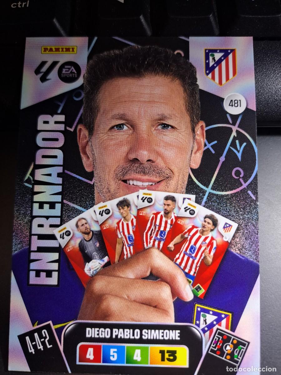 Coleccionismo Cromos antiguos: ADRENALYN XL DIEGO PABLO SIMEONE 481 ENTRENADOR ATLETICO DE MADRID CROMO LIGA 2025 2026 25 26 PANINI